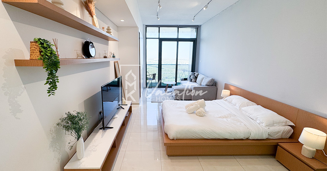 Spacious | Newly Furnished Studio | Blue Wave Dubai Land Bills Included