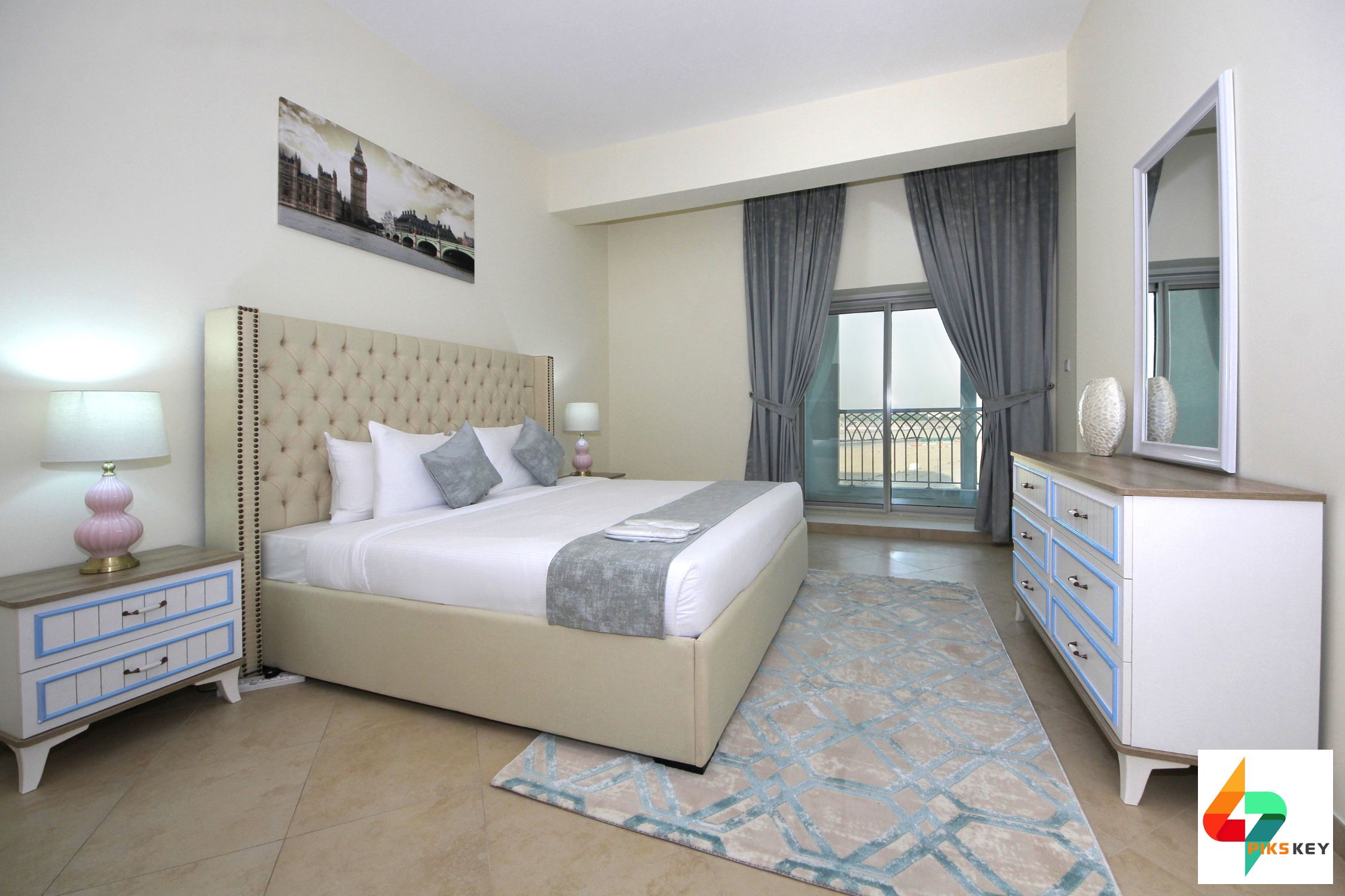 Min Stay 5 nights is required! Astonishing 1 BR furnished Apt opposite of academic city- Ajmal Sarah Tower