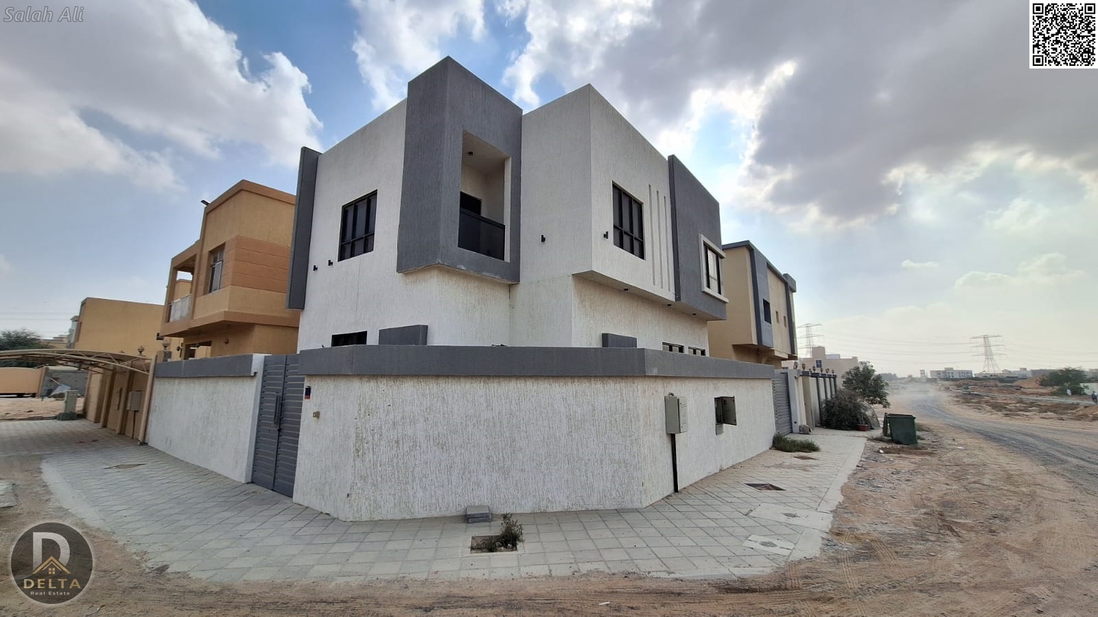 For rent a villa in the Al-Helio area, where there is peace and comfort - a ground floor villa + first floor consisting of 4 rooms with air conditione