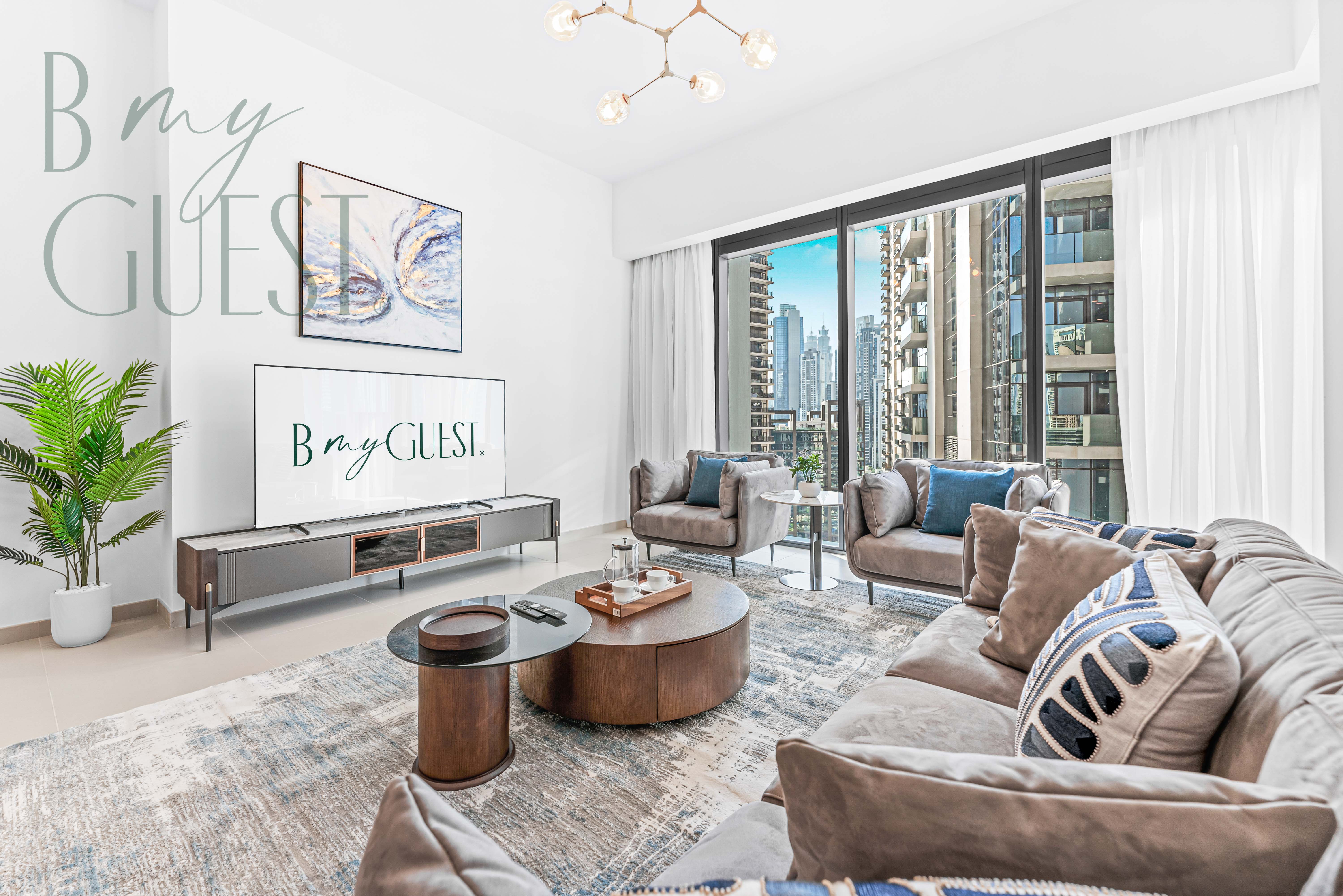 Stately 2BR Living in The ACT Tower Downtown Dubai