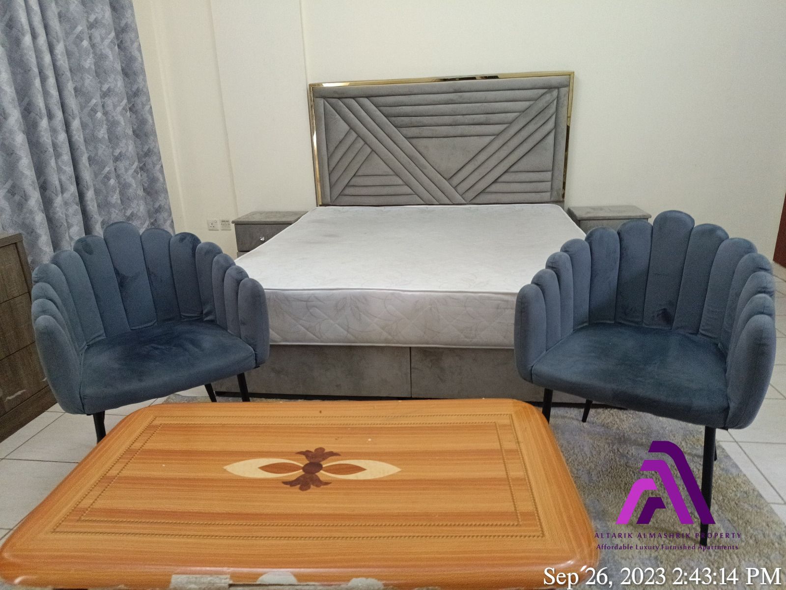 Fully Furnished with balcony near to bus stop and dragon mart
