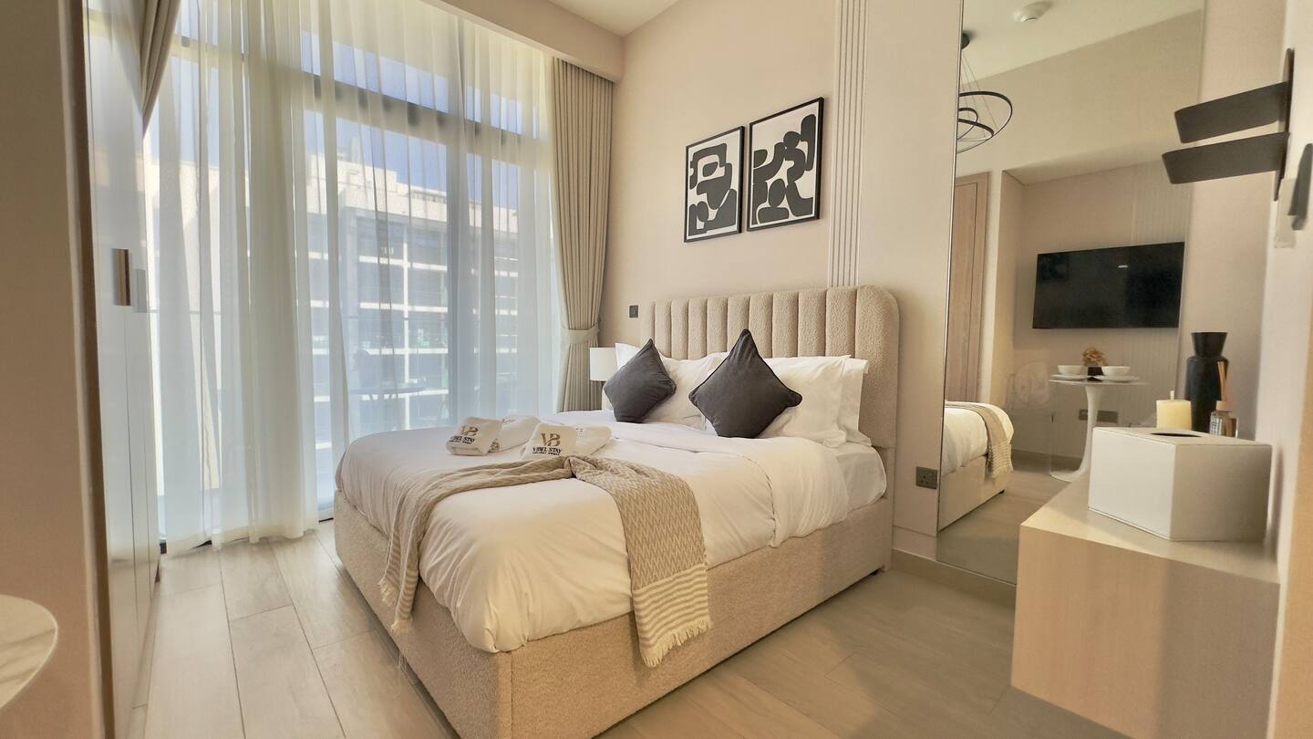 Modern Studio in Prime Meydan – Great Pool & Gym