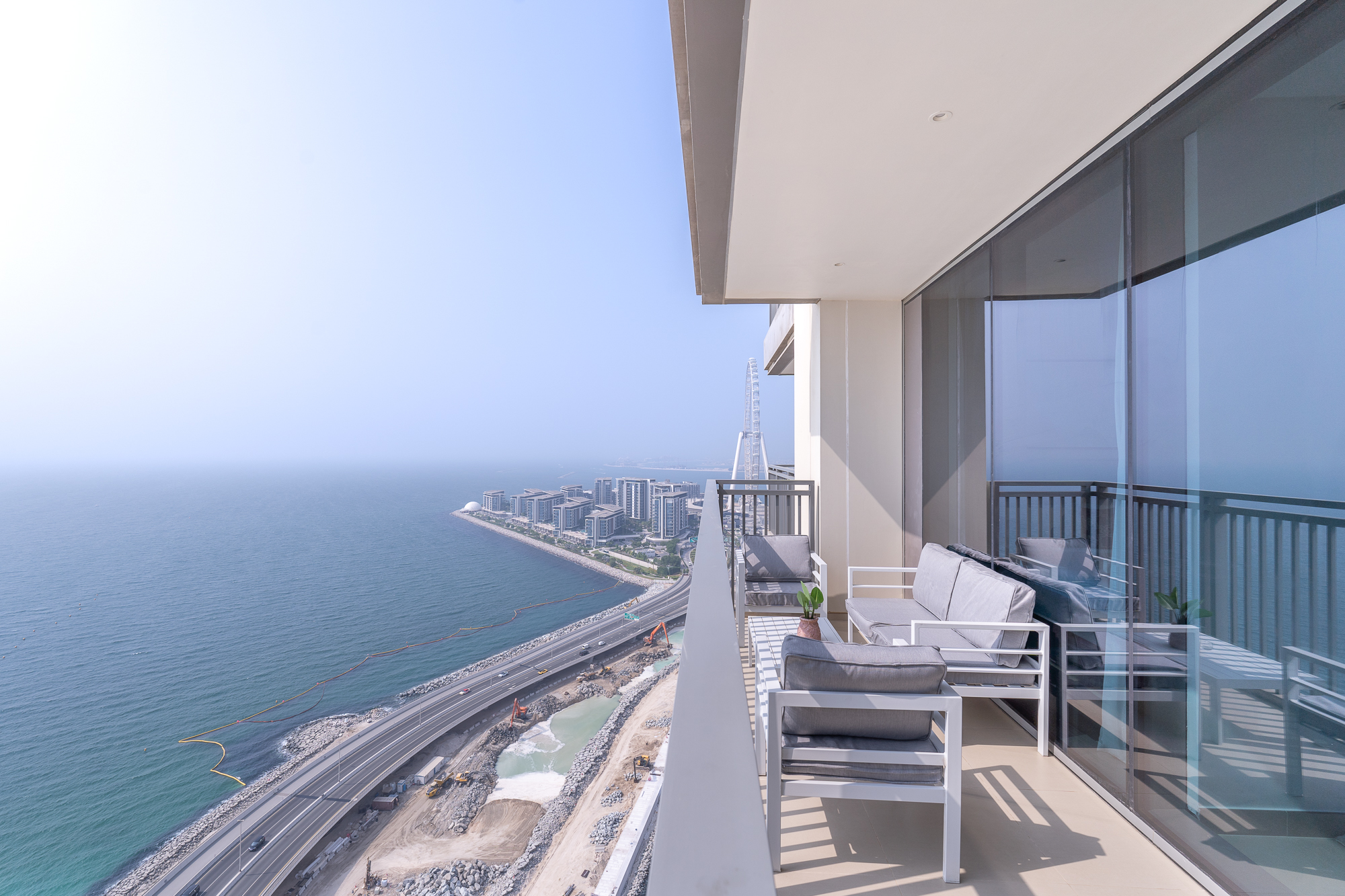 Luxury 2BR | Sea View Balcony | Outdoor Seating | All Bills Included
