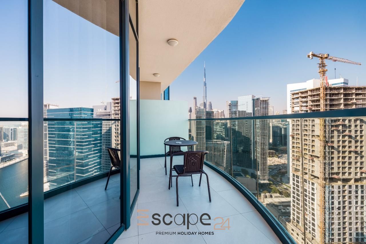 Affordable | Canal & Partial Burj Khalifa View | Near Metro