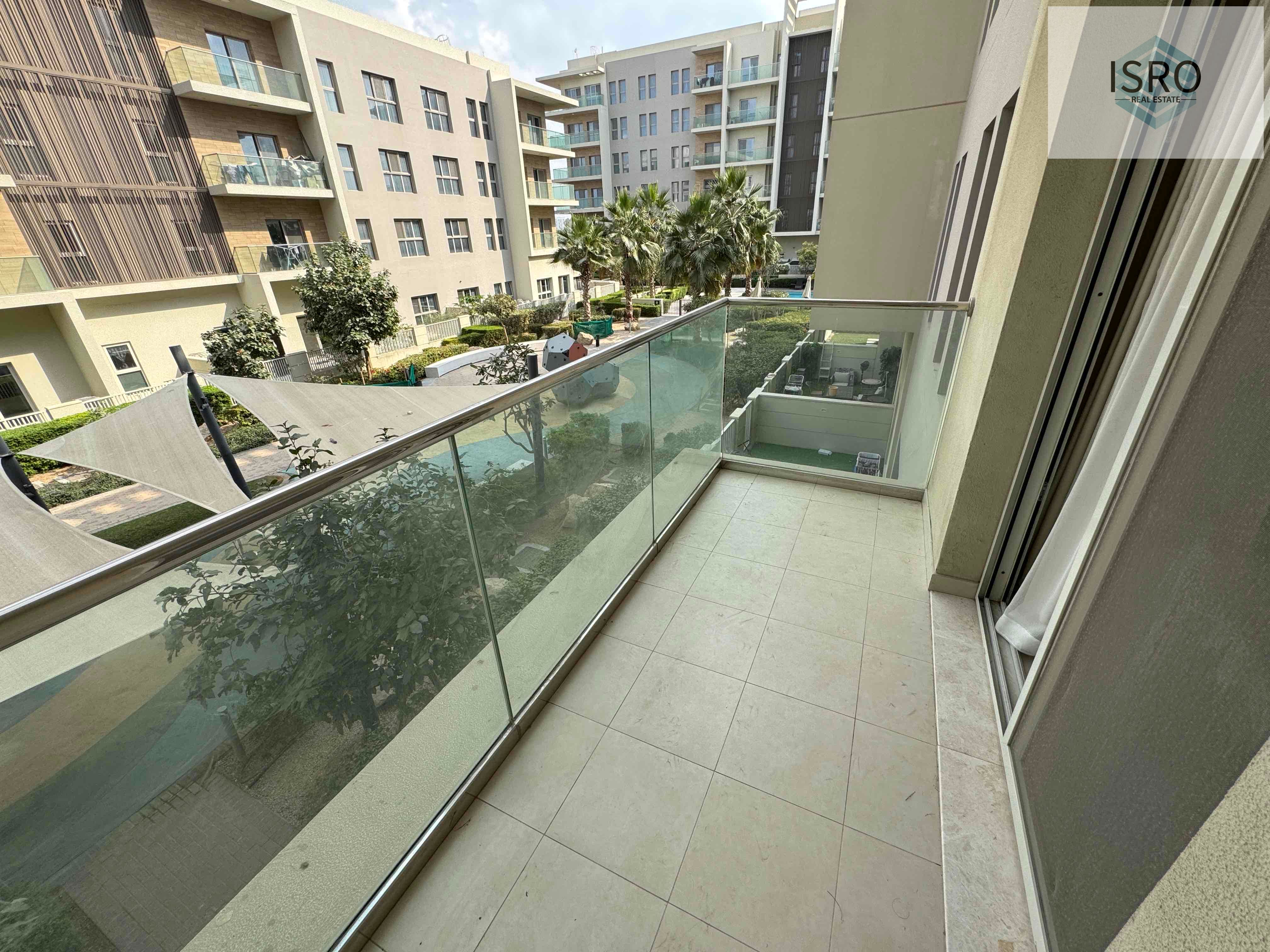 Semi close kitchen !! Spacious 1 bed room with balcony and two bath
