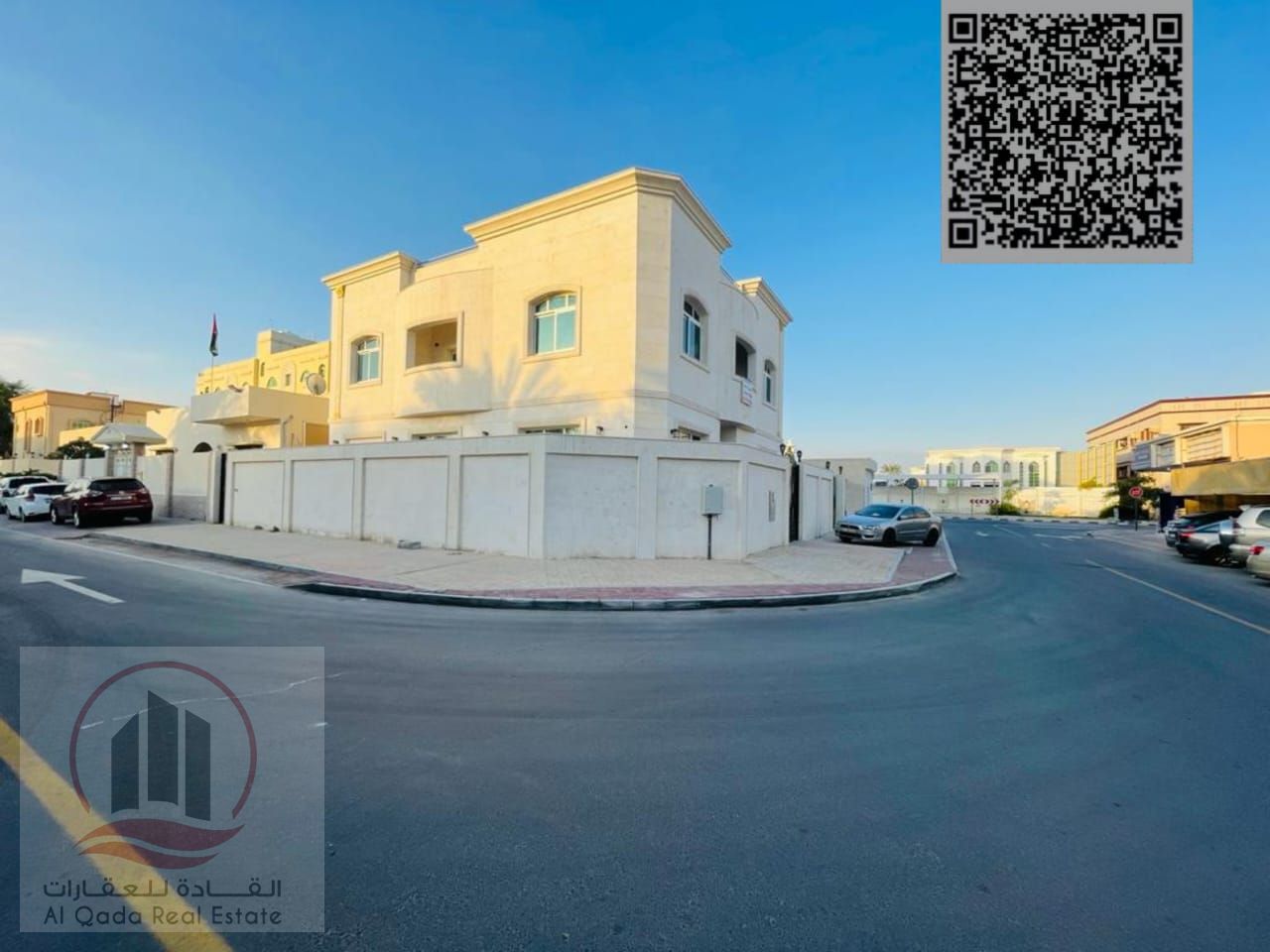 For sale villa in Ajman Al Rawda 6 master rooms, a council, a hall and a maid's room Free ownership for all nationalities and the possibility of bank