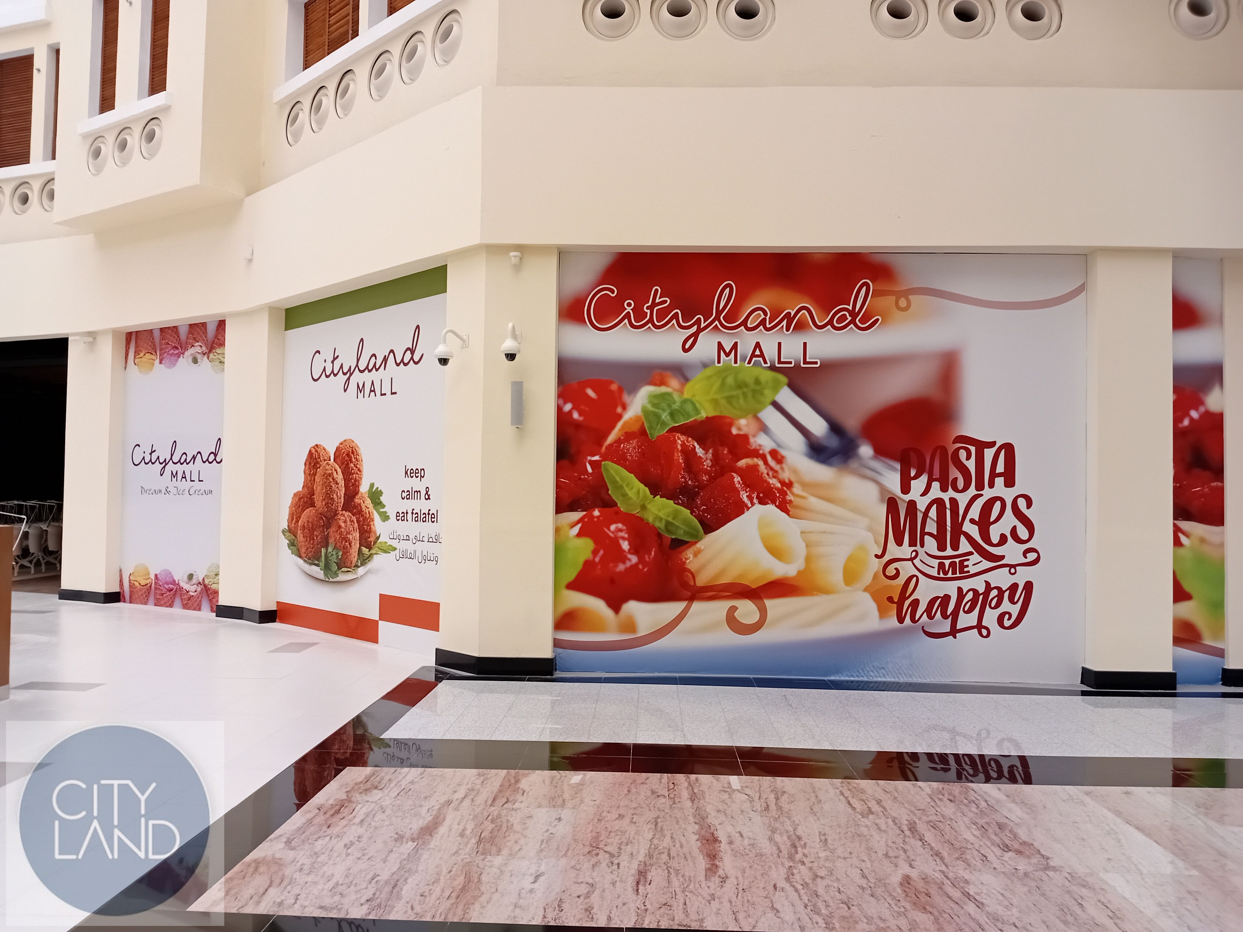 restaurant unit in the food court area