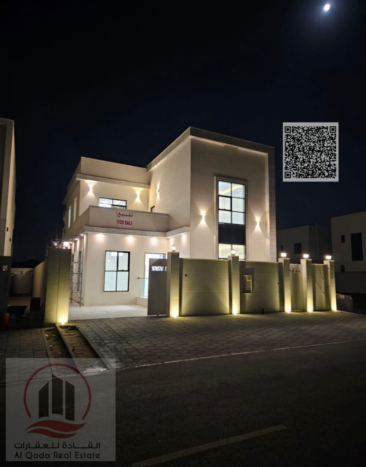 For sale villa in Ajman Al Bahia 4 master rooms, a council, a hall and a maid's room, free ownership for all nationalities and the possibility of bank