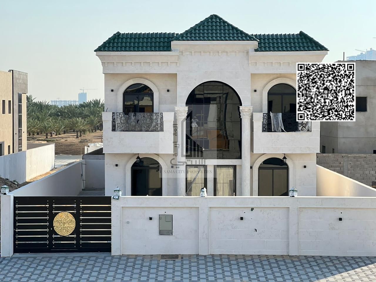 Classic villa with roof and the price includes registration fees