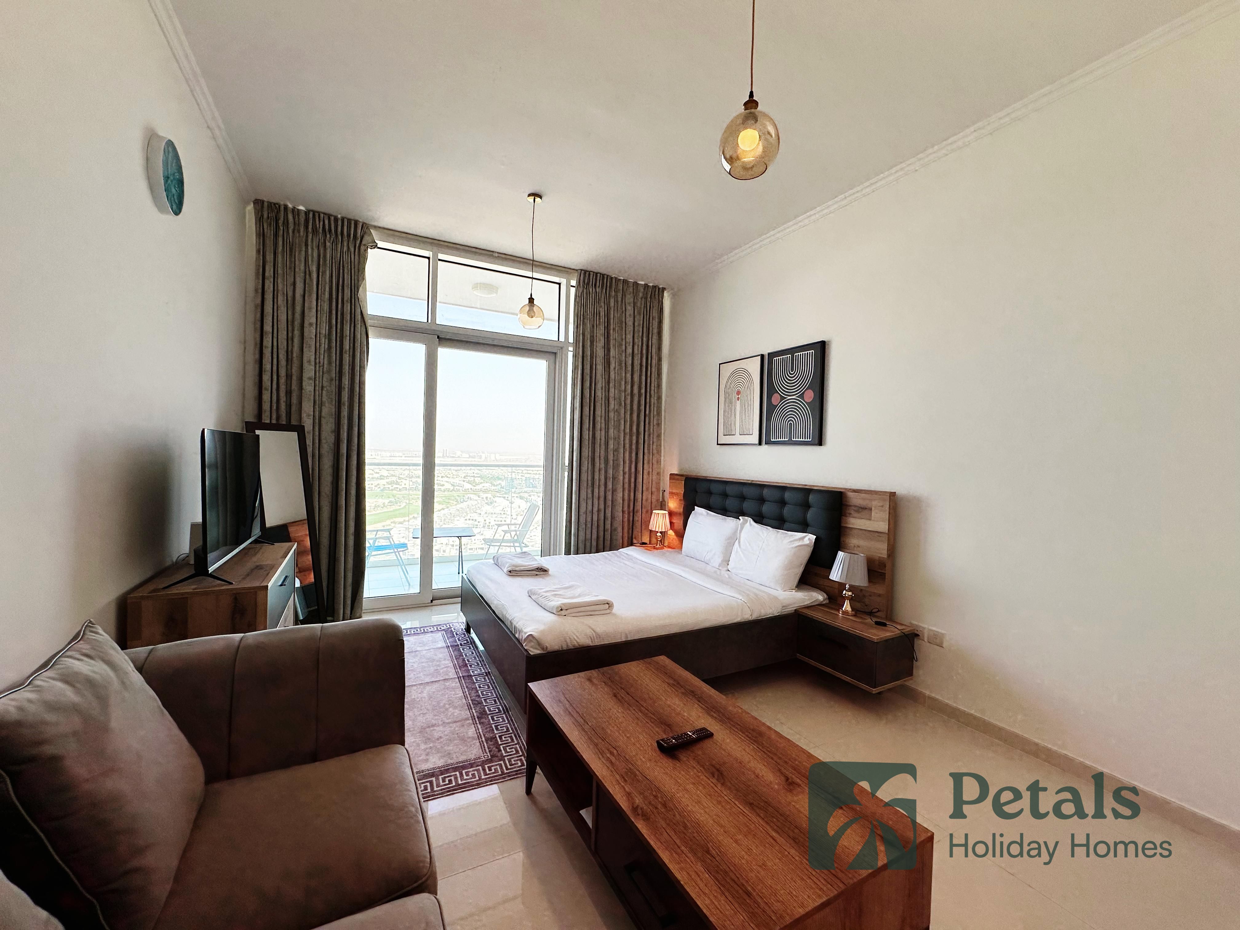 Stylish Studio at DAMAC Hills | Close to Golf Course, Parks & City Entertainment
