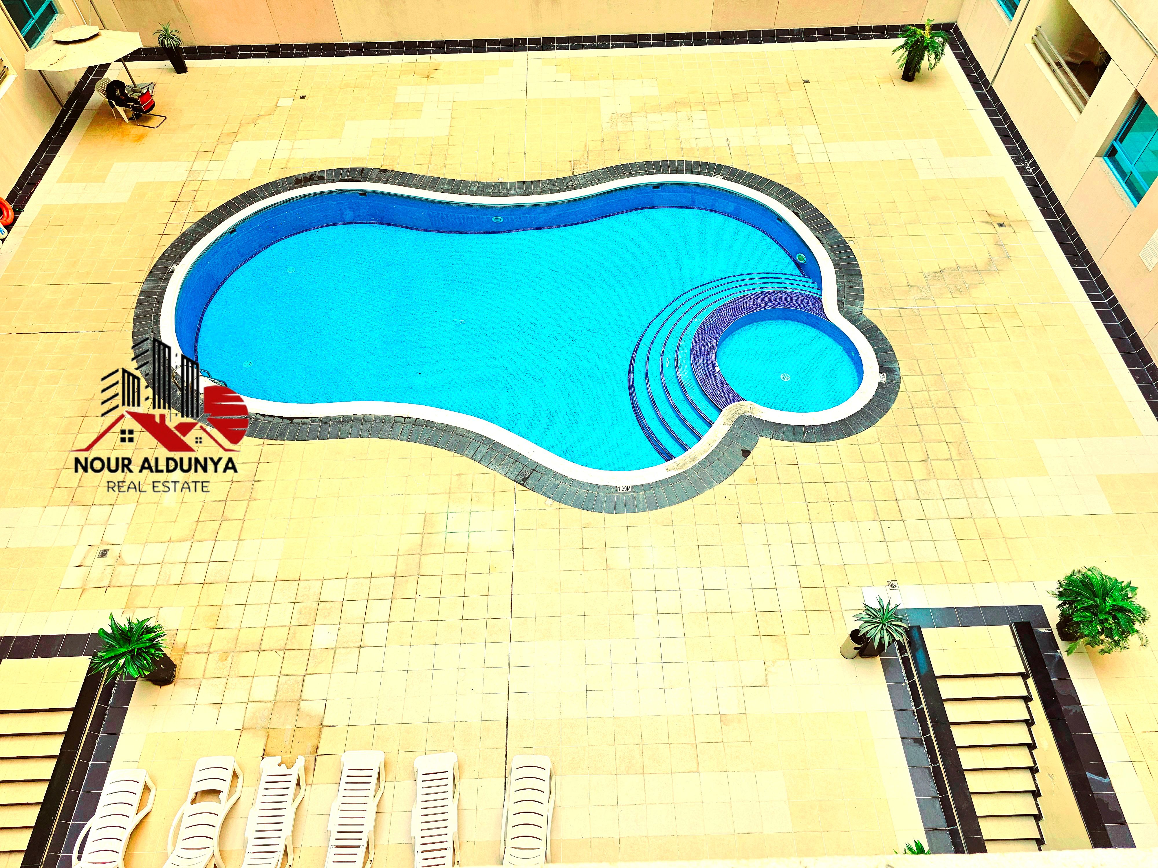 CLOSE TO METRO - SPACIOUS 3BHK + MAID ROON+ LAUNDRY ROOM - RENT 88K - GYM SWIMMING POOL - BALCONY - FAMILY BUILDING