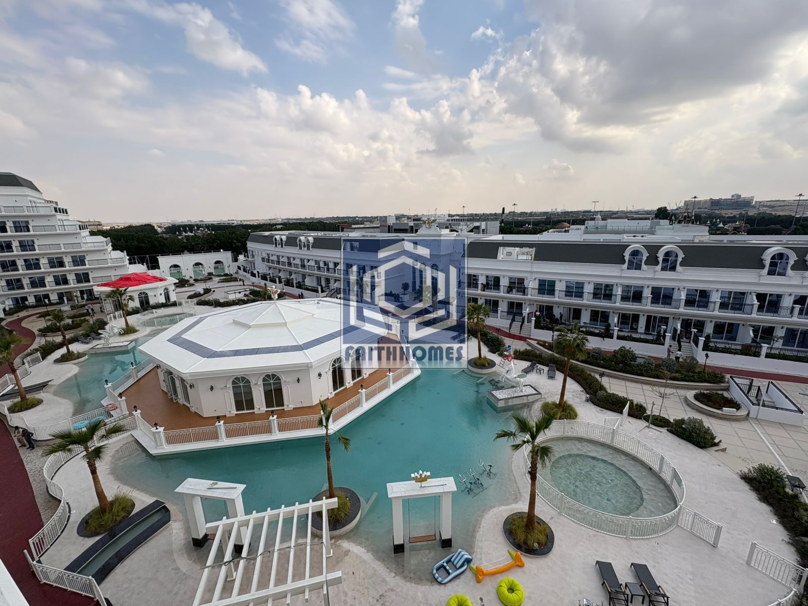 Pool view from the Balcony | Brand New 1BHK