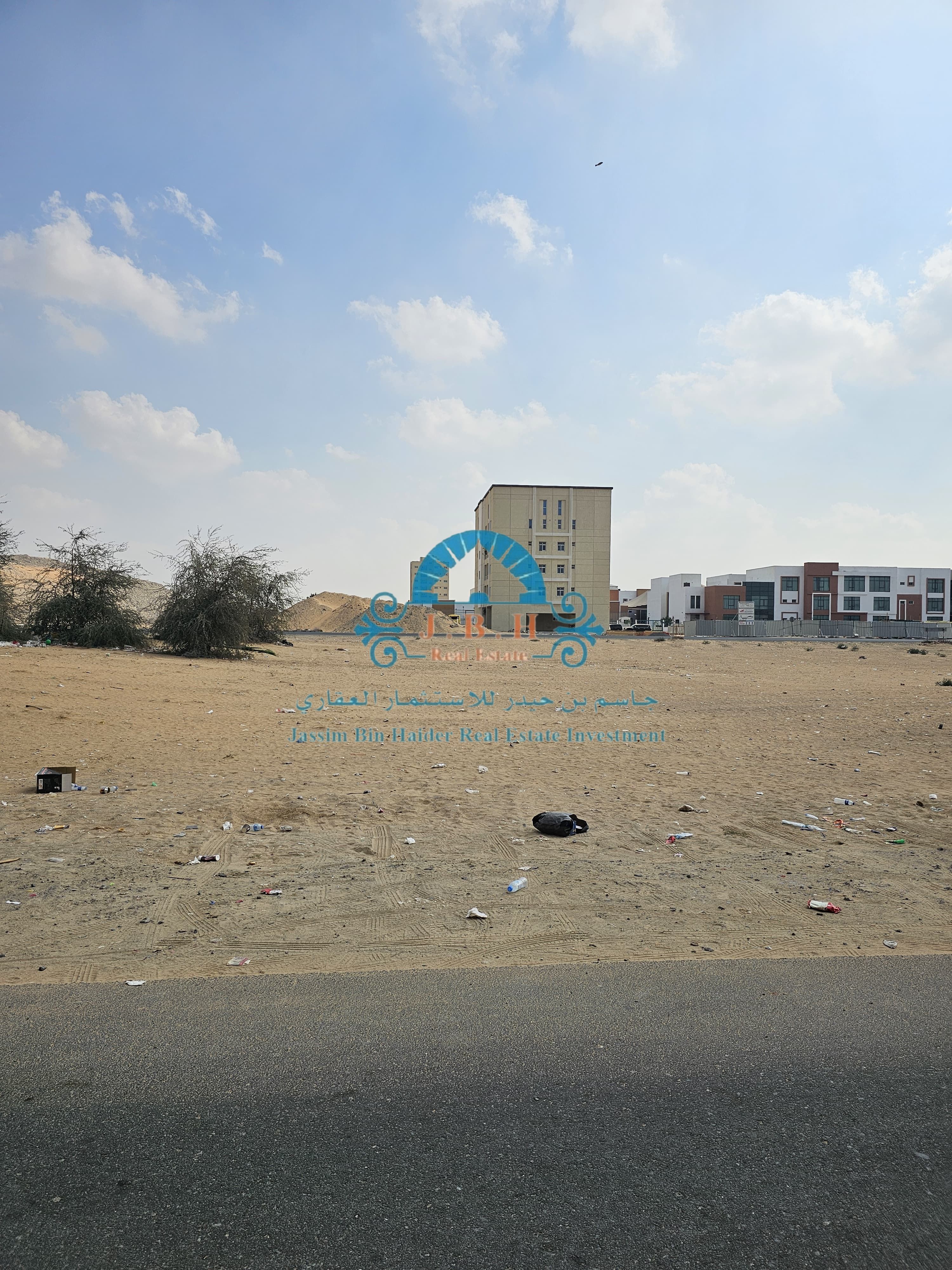 Commercial land for sale in Ajman, Al Jurf Industrial3 area