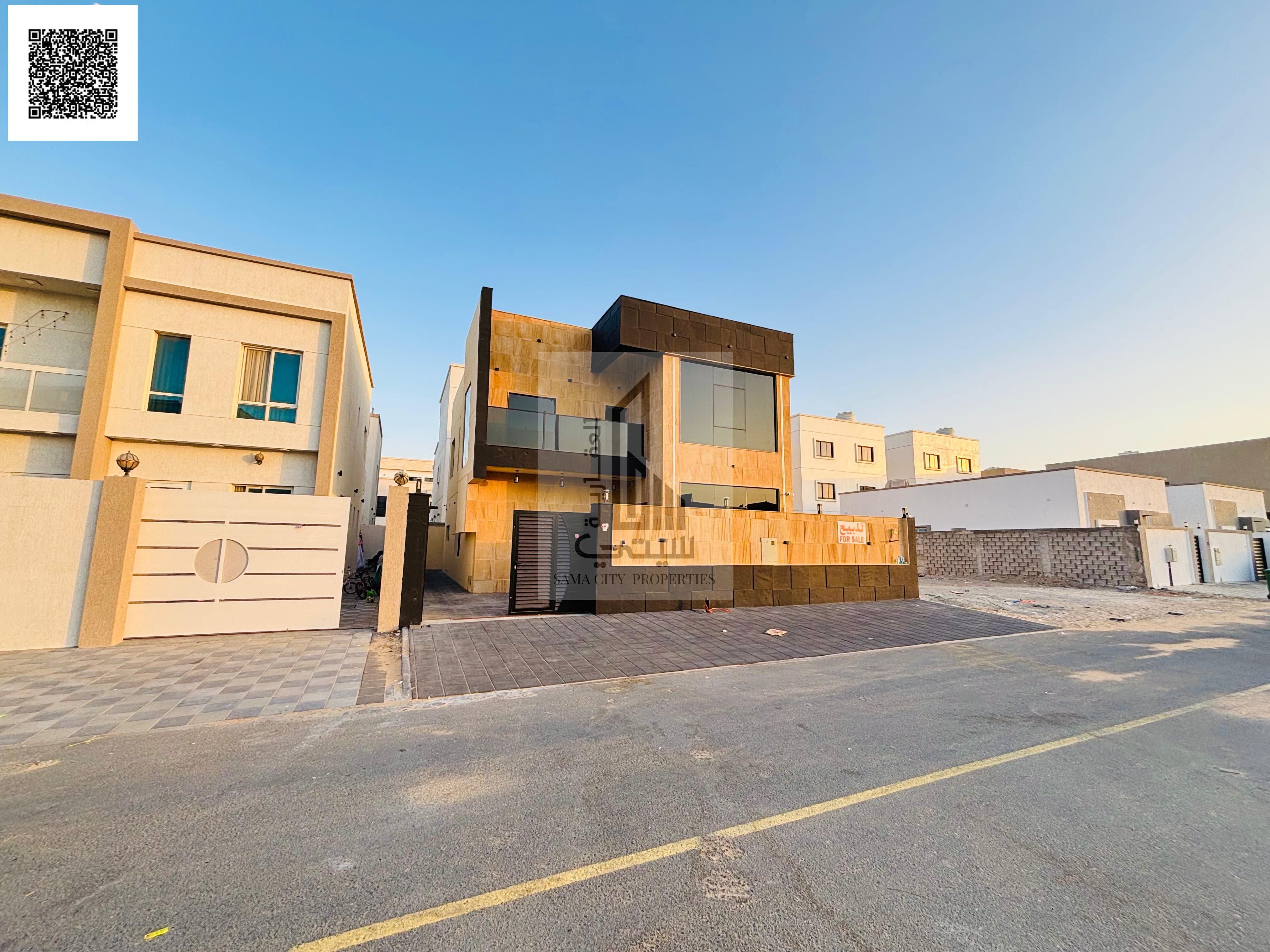Villa without annual fees freehold for all nationalities Villa for sale, modern, luxurious design Al Zahia - Ajman On Sheikh Mohammed bin Zaye