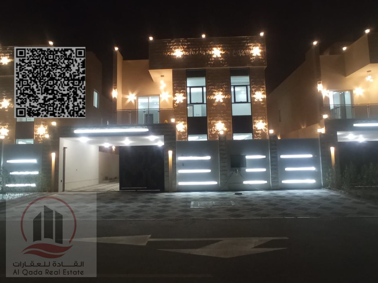 For sale villa in Ajman Al Helio 5 master rooms, a council, a hall and a maid's room, free ownership for all nationalities and the possibility of bank
