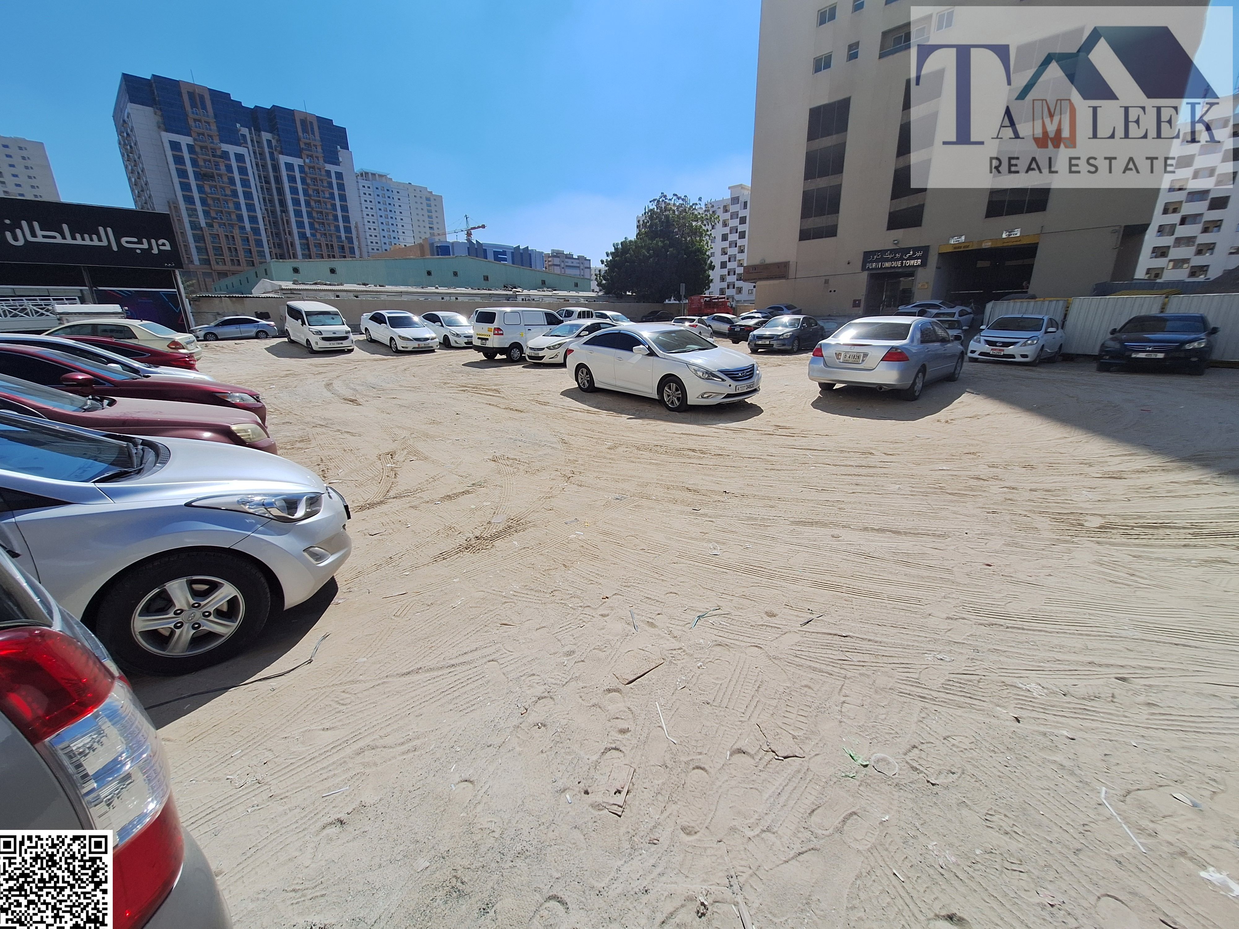 Commercial residential land G+10 in the UAE, Emirate of Ajman, Al Nuaimiya District 1 (Central Ajman) on two streets (front + back)