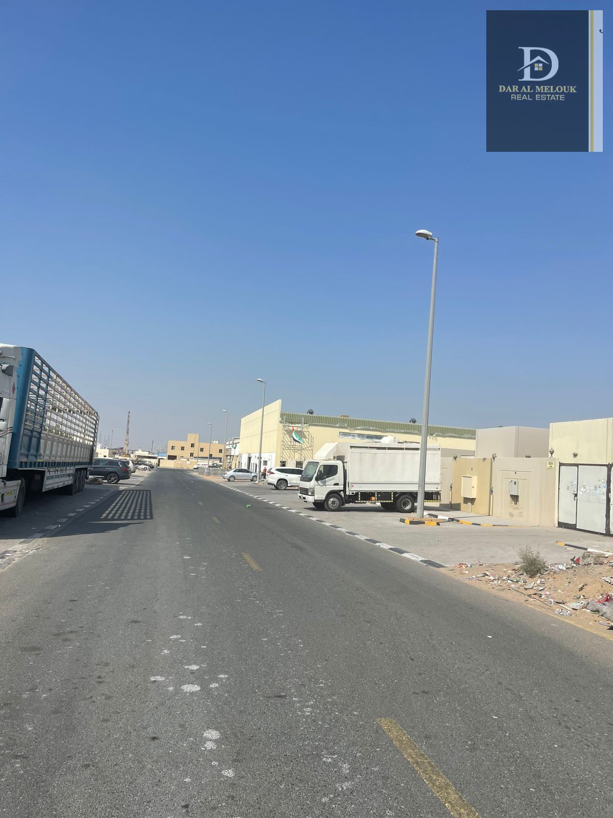 For sale in Sharjah, Al Sajaa Al Jalil area (Block 2) Industrial land with an area of 14,000 feet