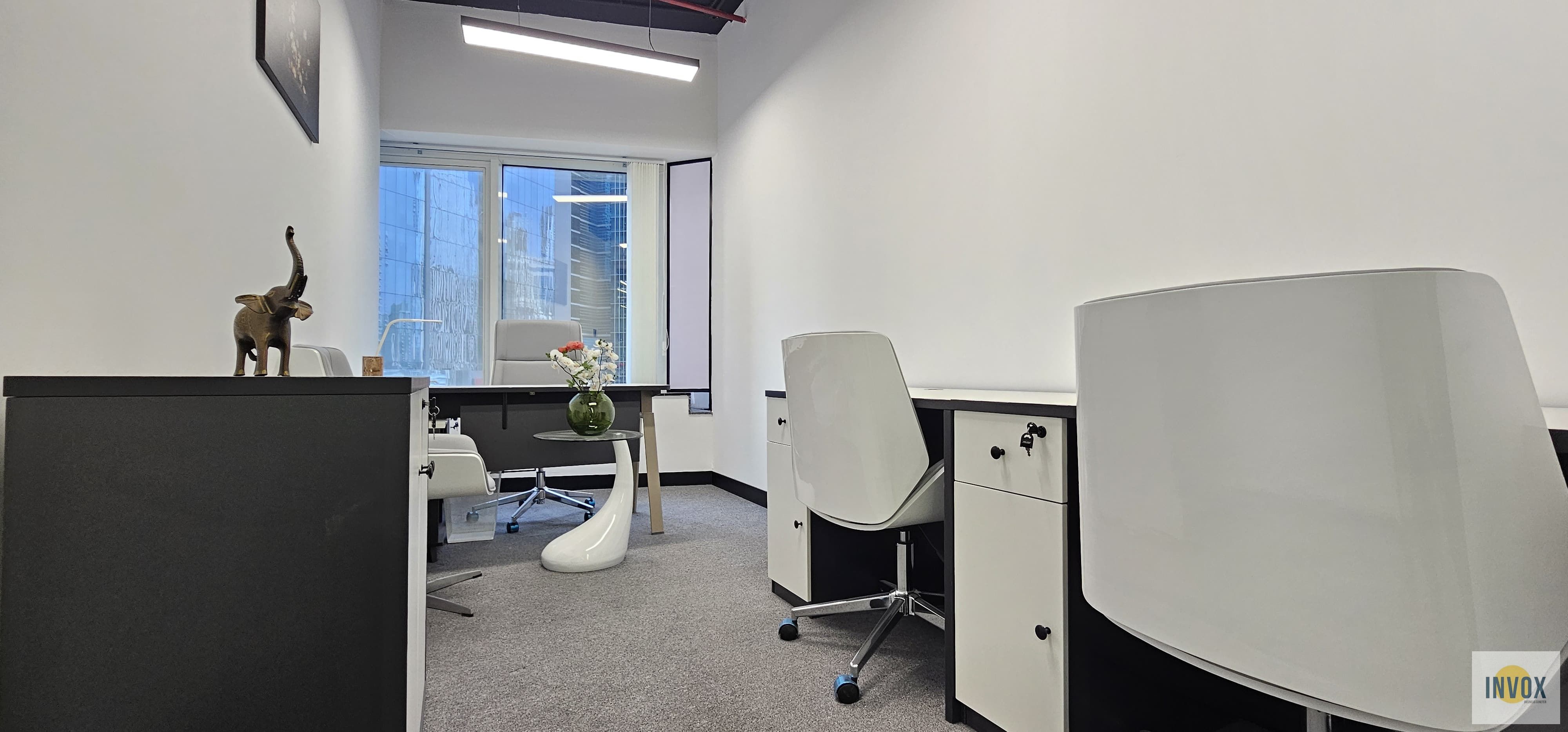 Furnished Office with Burj Khalifa View – Premium Business Bay Location!