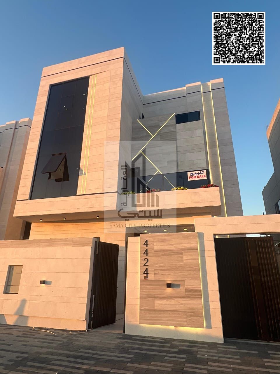 Villa for sale, including registration fees, 6 rooms with a roof, a private sitting area, and very distinctive finishes. Free ownership. Nationalities