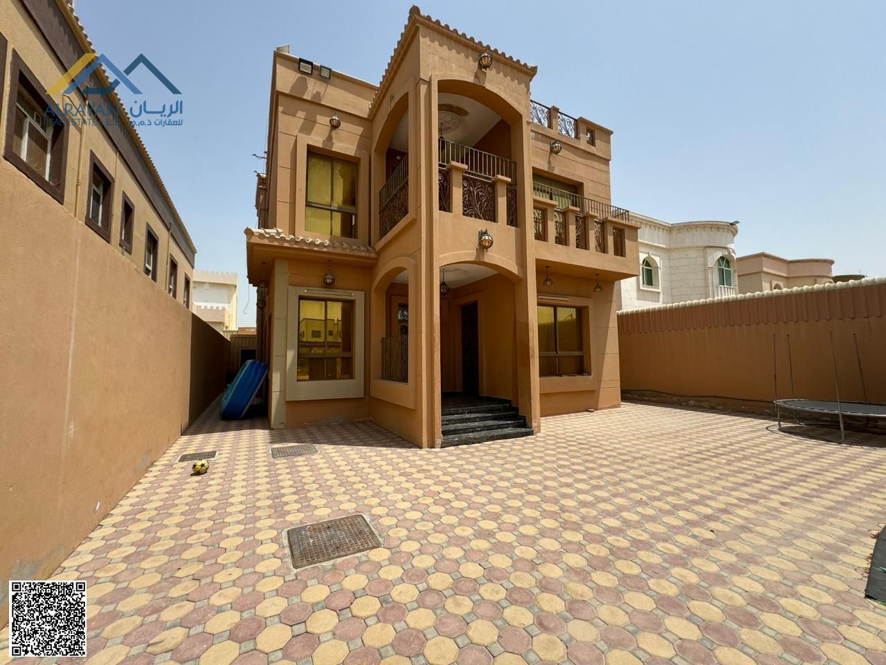 A distinctive villa for sale with electricity and water in the Emirate of Ajman, Al Rawda 1 area