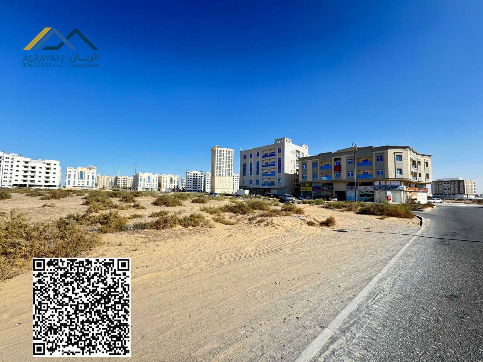 Commercial land on a paved street \ Freehold for all nationalities \ G +10 \ Commercial