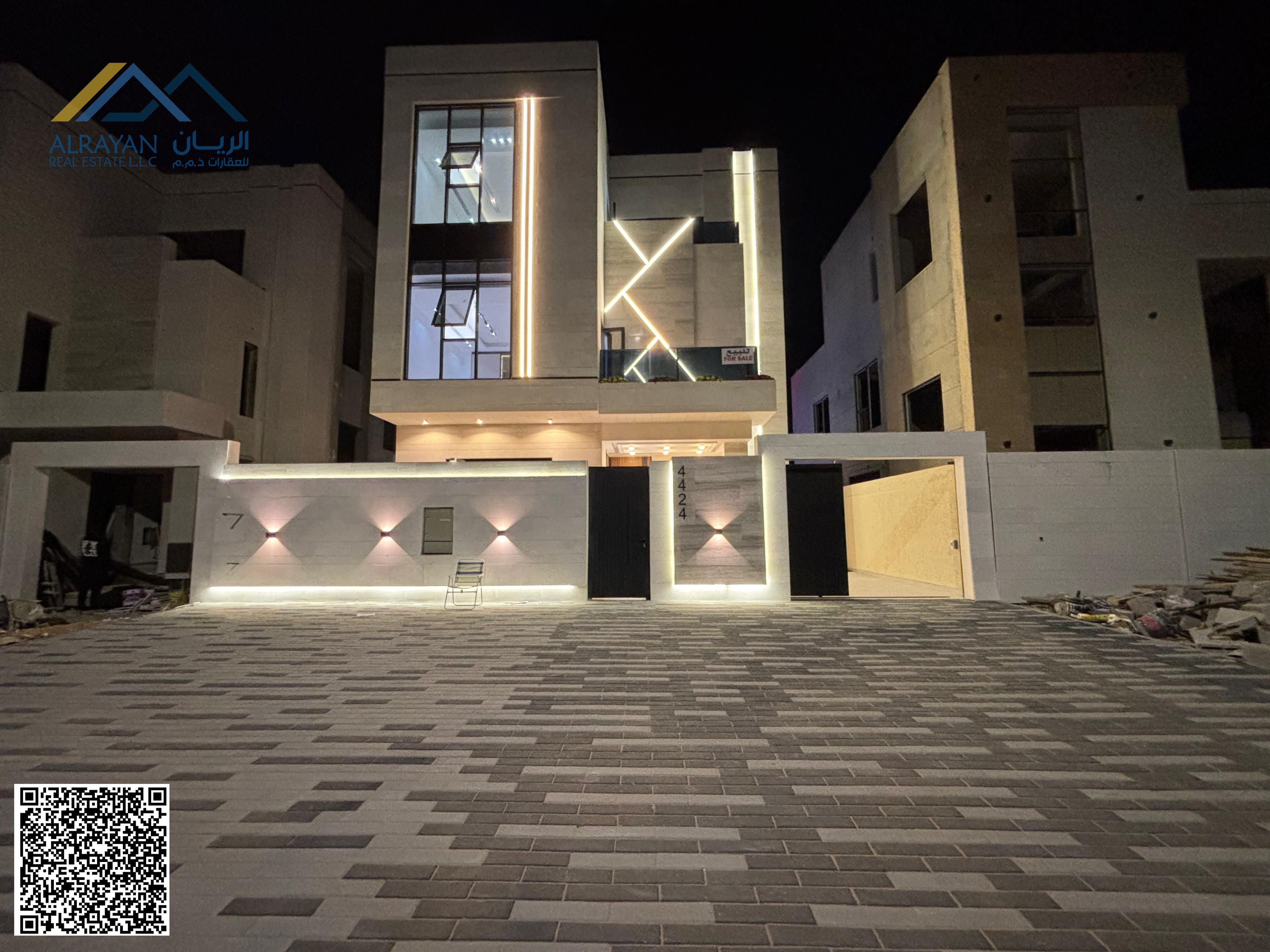 For sale: New ground and first floor villa with deluxe finishing in Al Helio - Ajman directly from the owner