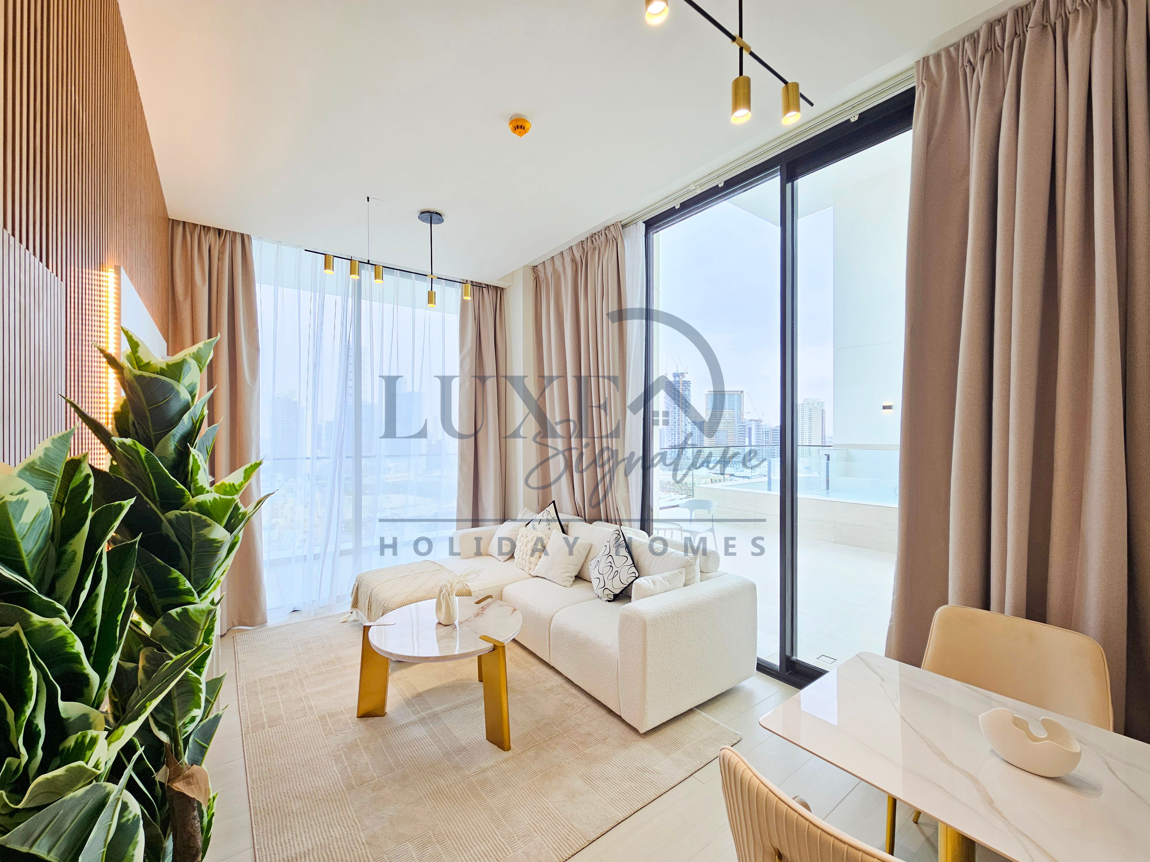 HIGH RISE 2BHK WITH PRIVATE POOL || LUXURIOUS FURNISHED || SPACIOUS LAYOUT