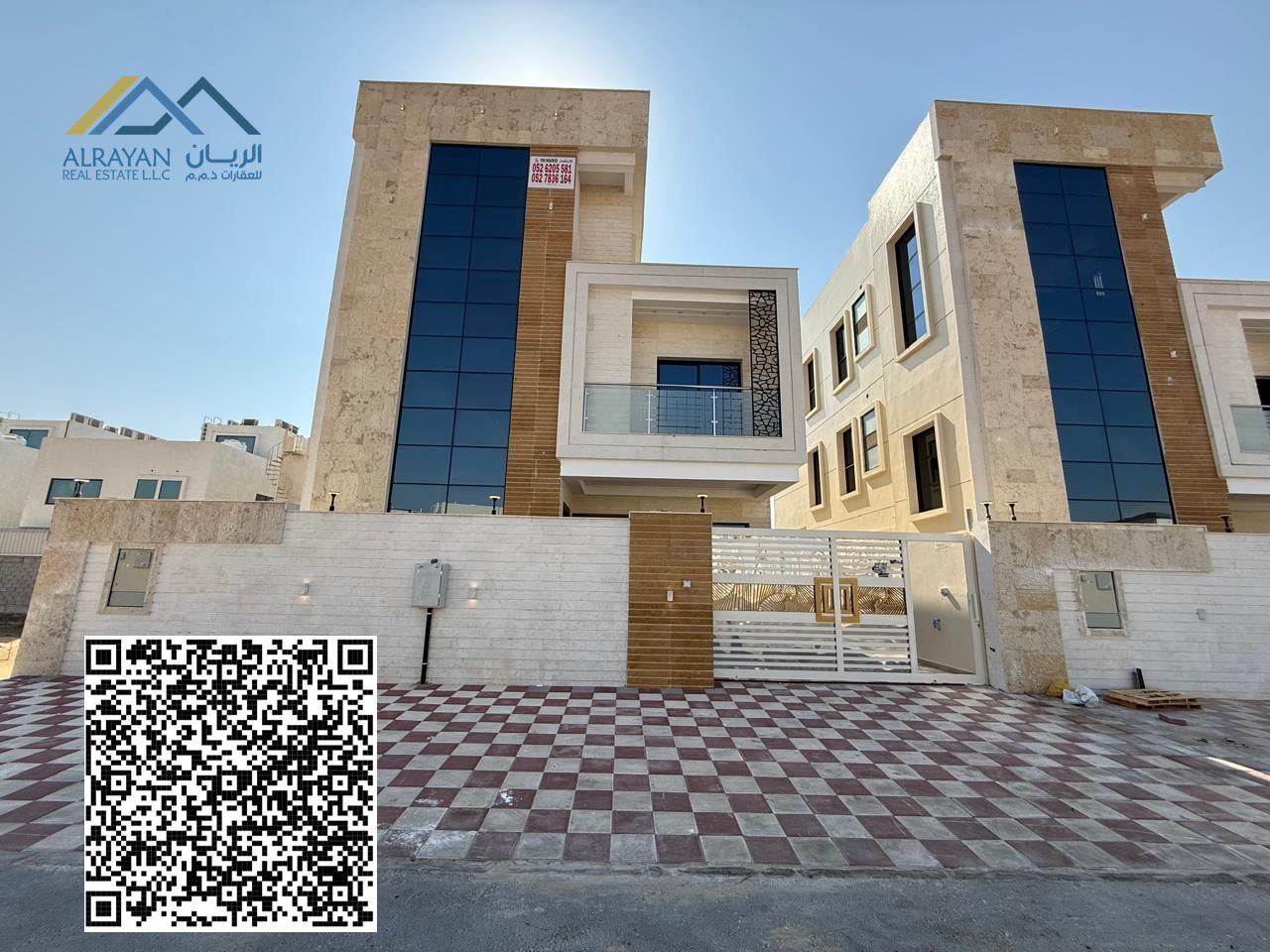 At a price including electricity and water, with a swimming pool, freehold, for all nationalities, next to the garden