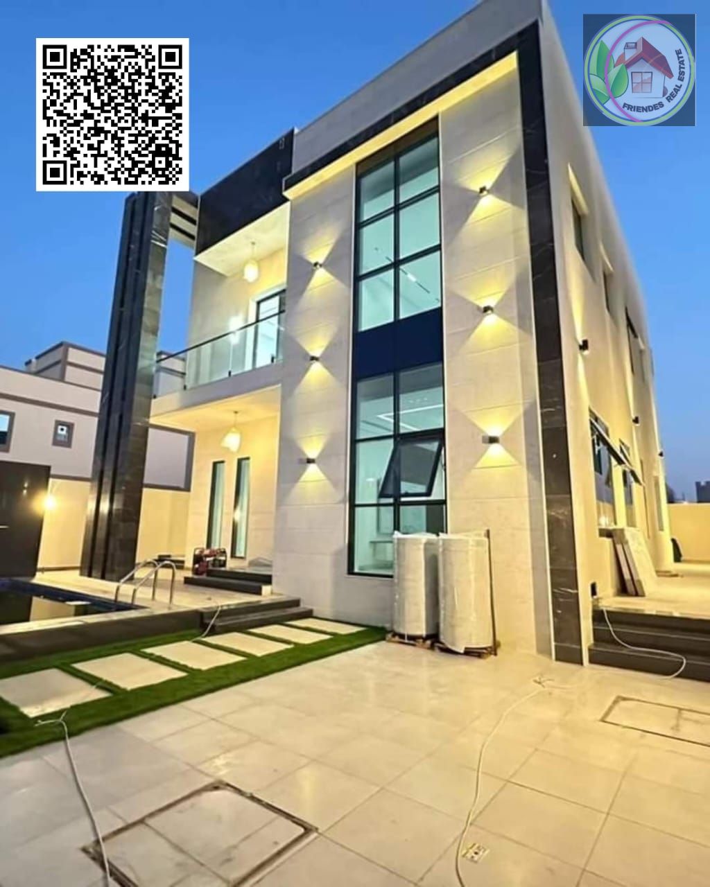 Deluxe villa consisting of four rooms and a living room, including registration fees, directly from the owner, freehold for all nationalities