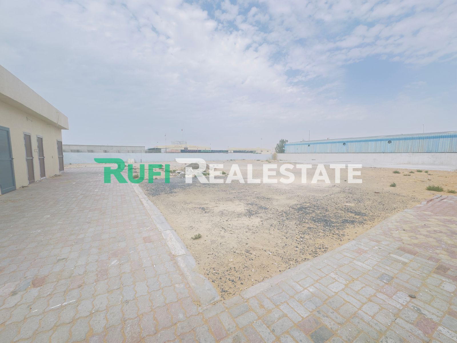 29k SQFT land with office and labor room available for rent in Umal Quwain industrial area.