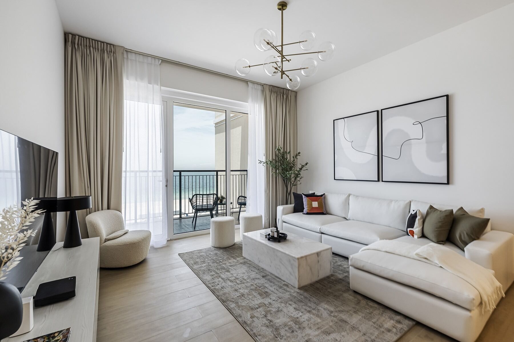 Stunning 1 BR | Full Sea View | Beachfront Access