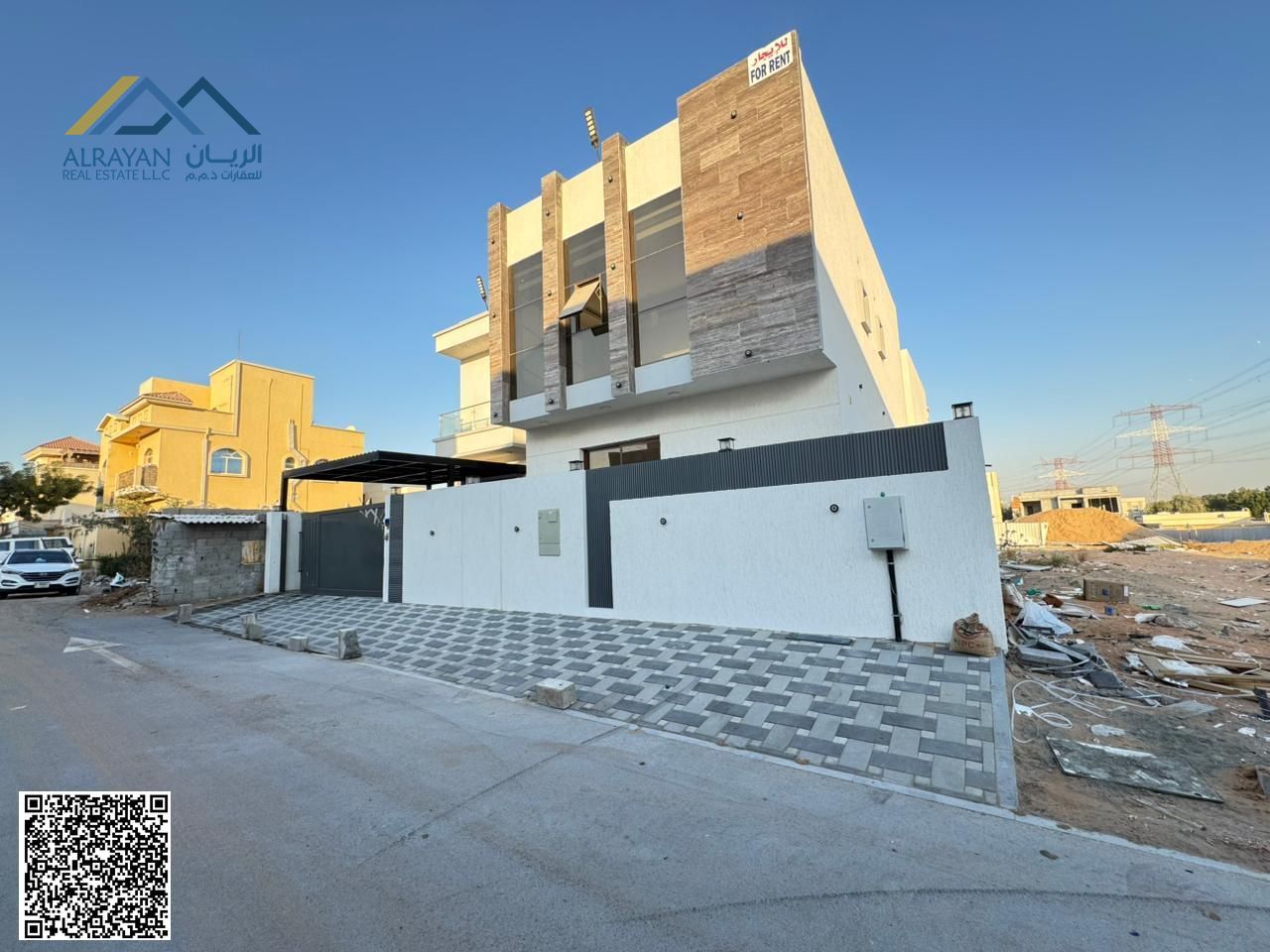 For rent a luxurious villa with modern finishing and a large area in Al Yasmeen