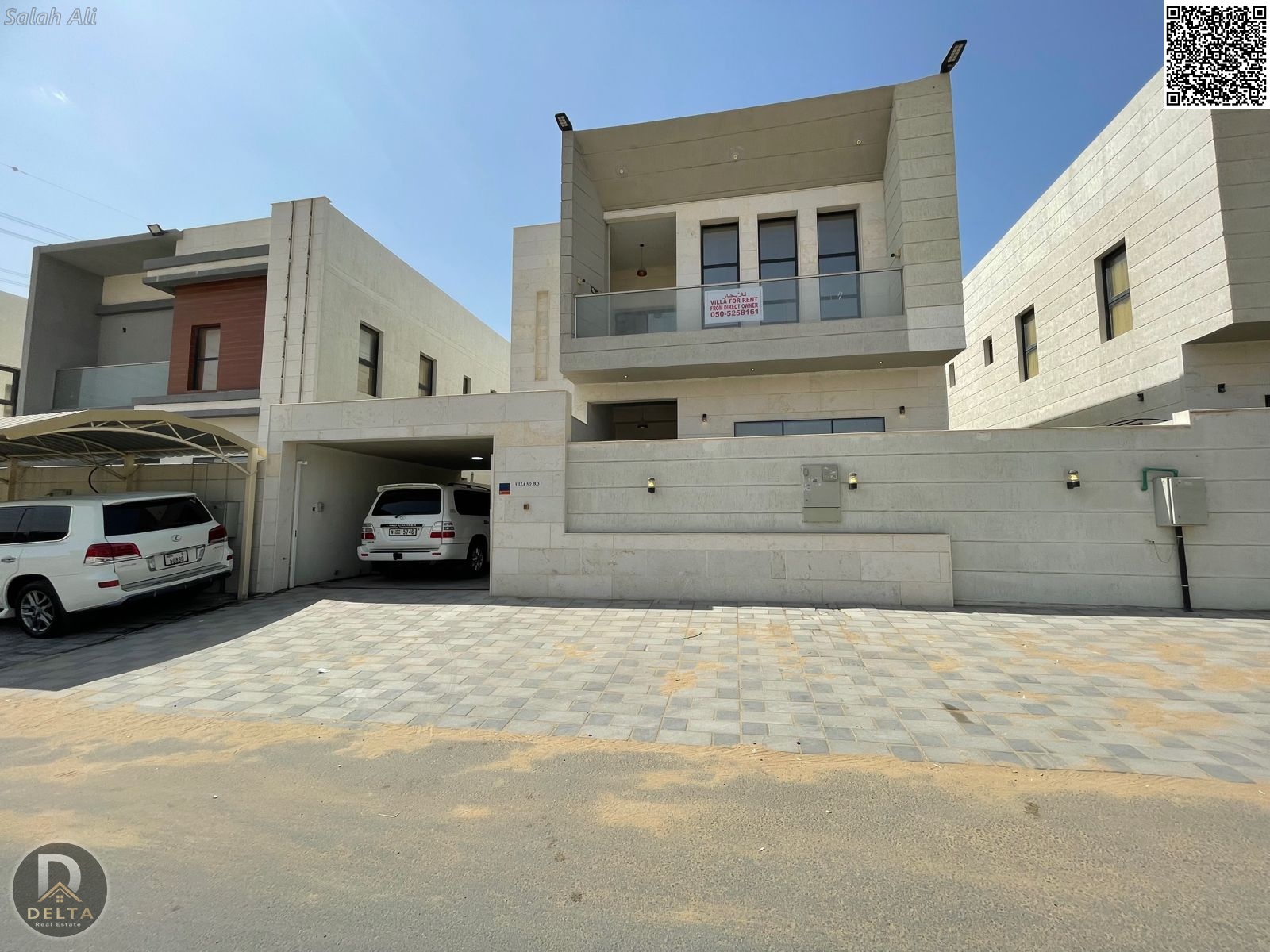Luxury villa for rent in Ajman - 5 master bedrooms, elegant majlis and living room,