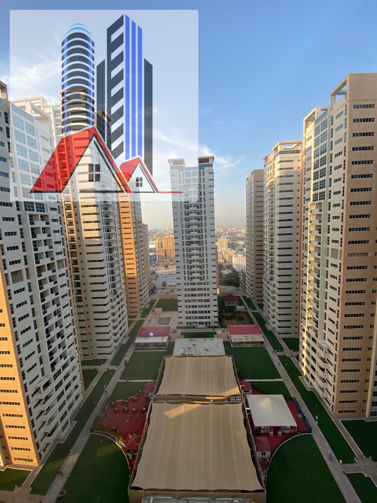 1Bhk For Sale Ajman One Tower Close Kitchen With Parking & Furniture