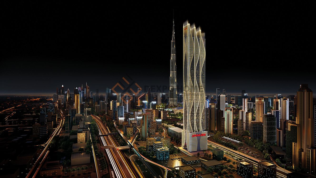 Studio Apartment | High Floor | Burj Khalifa View and Sea View