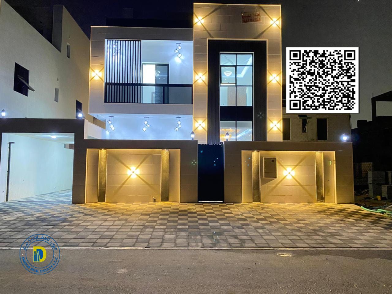 For sale, a 6-room villa in Al Bahia area, Ajman, 100% bank financing, freehold for all nationalities, price includes registration fees