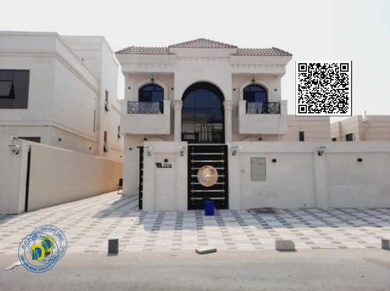 Luxury villa with modern finishing for sale at a special price in Al Helio 2 area, Ajman, 100% bank financing, freehold for all nationalities