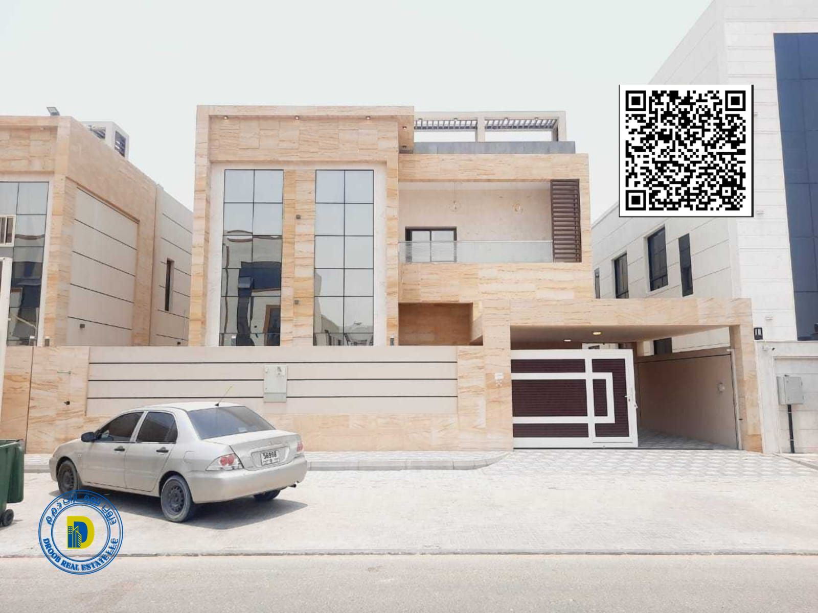 For sale in Alia, a modern finishing villa, super deluxe, 5 rooms, at an excellent price, freehold for all nationalities, bank financing