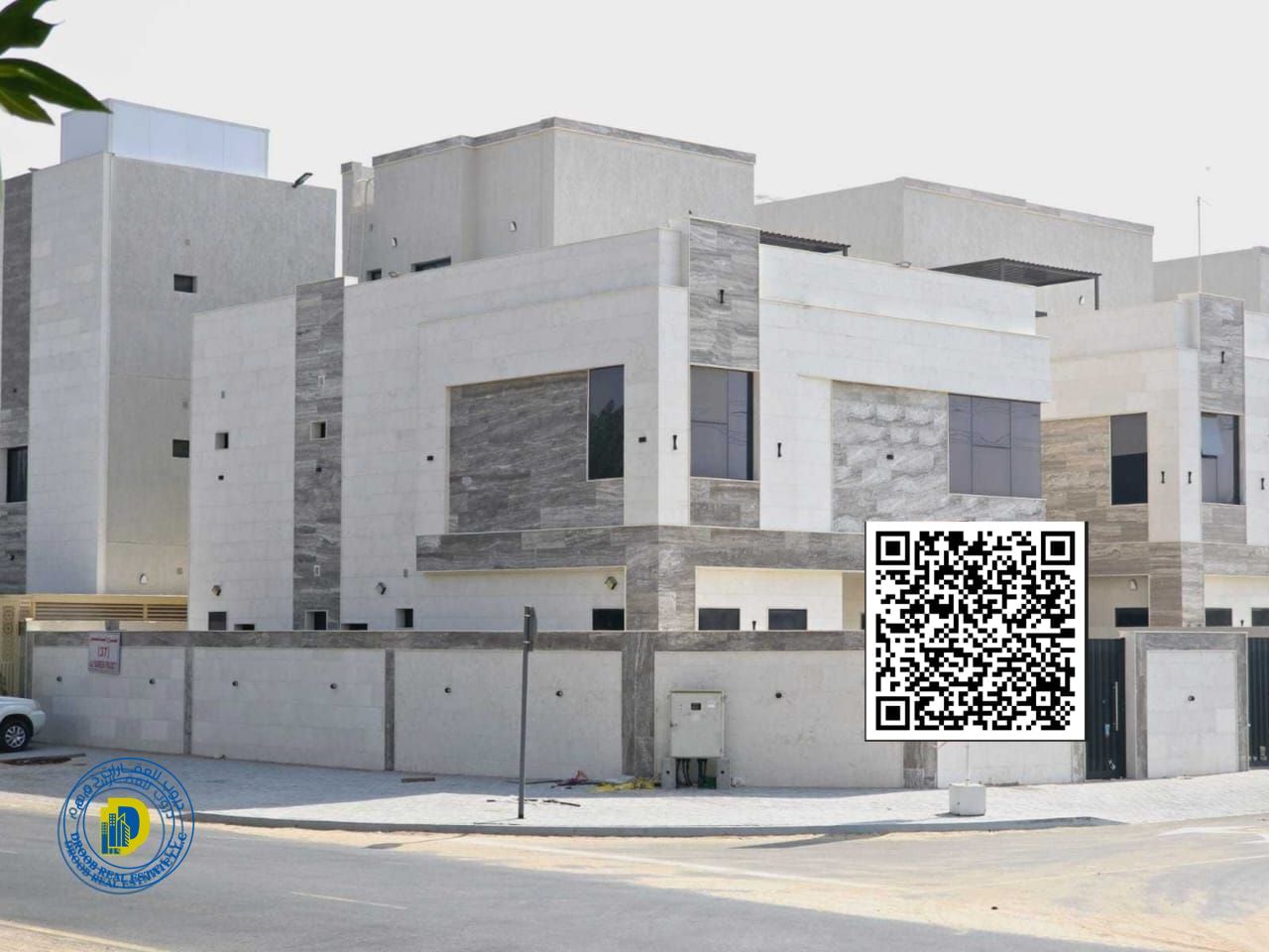 Exclusive for sale, large corner villa in Al-Yasmine, 5 rooms and a roof, price includes registration fees, freehold for all nationalities
