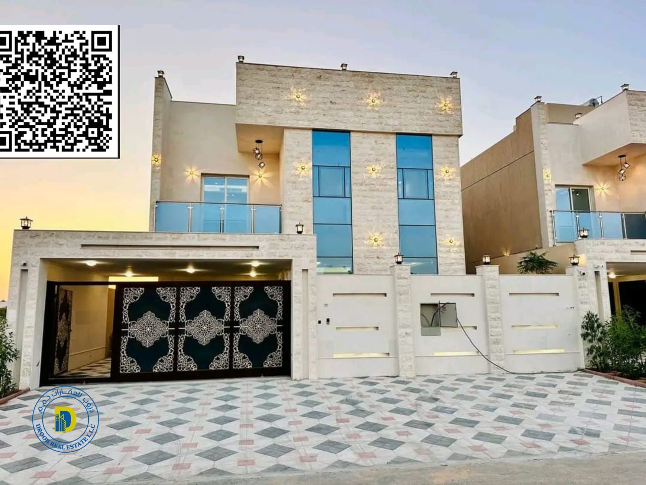 Modern villa for sale in Al Helio 2. The price includes registration fees and air conditioning.