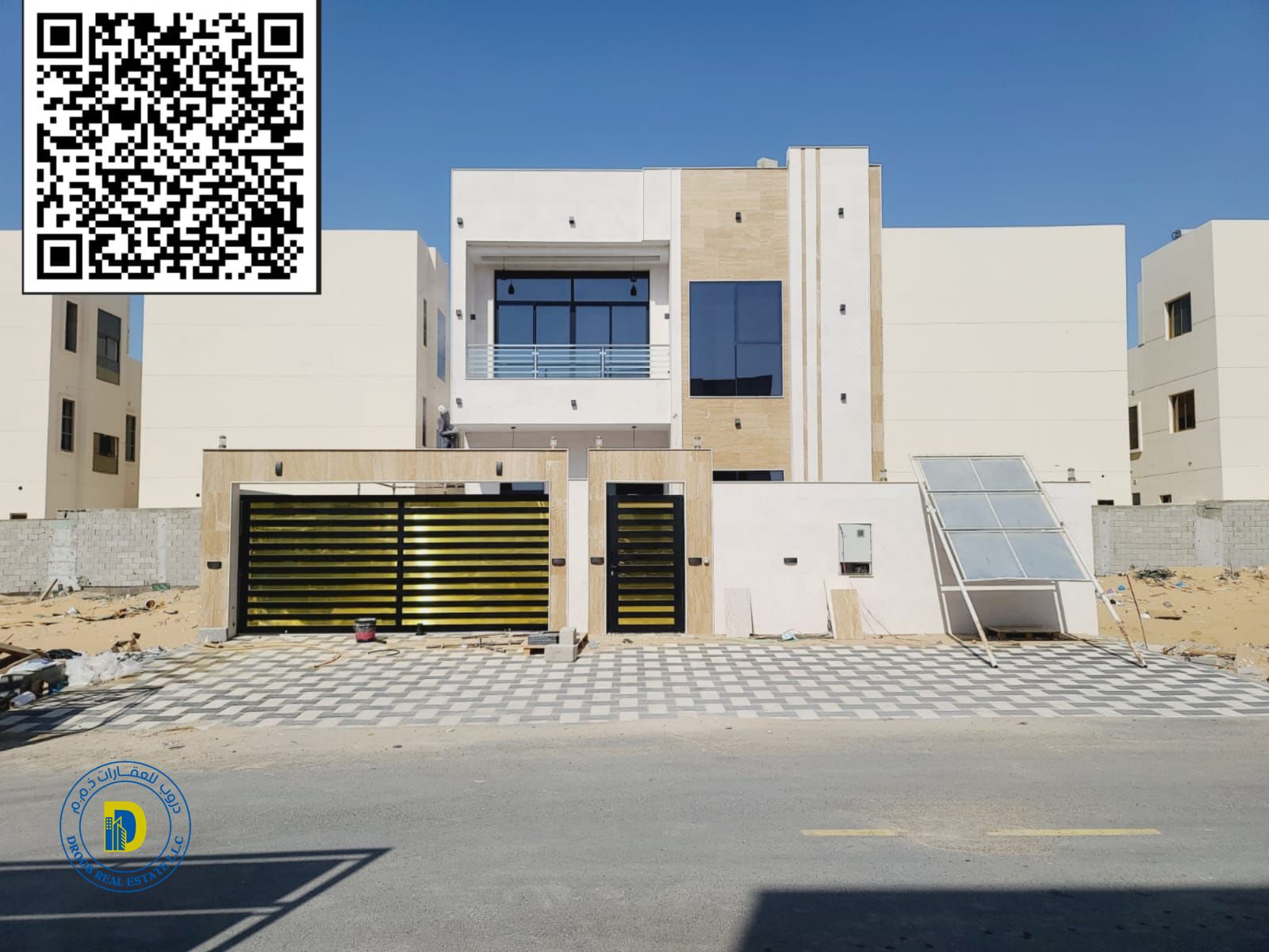 Luxury villa for sale in Al Helio 2 area, 3 rooms and a roof, very distinguished location, price, registration fees