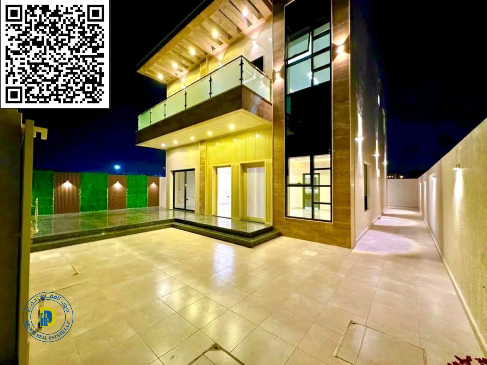 Luxury villa for sale in Al Zahya area, 3 rooms, very distinguished location.