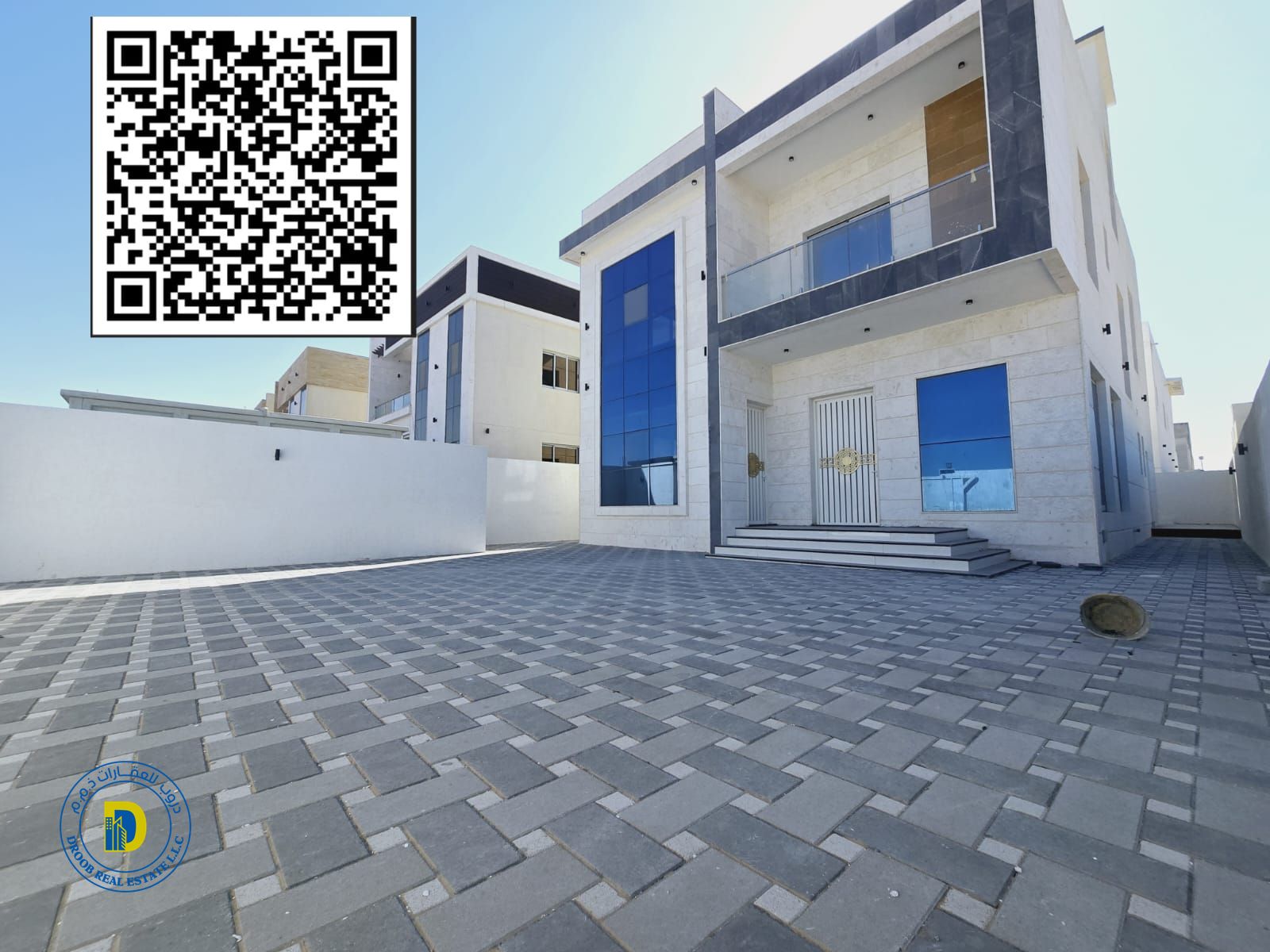 Modern villa, prime location, for sale in Rawda 1 area. The price includes water, electricity and air conditioning. Freehold for all nationalities.