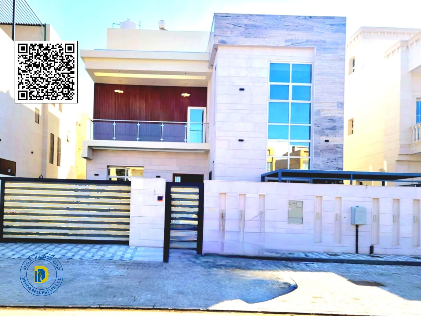 For sale in Al-Aliyah, 5 rooms and a roof. The price includes water, electricity and air conditioning. No down payment. 100% bank financing.