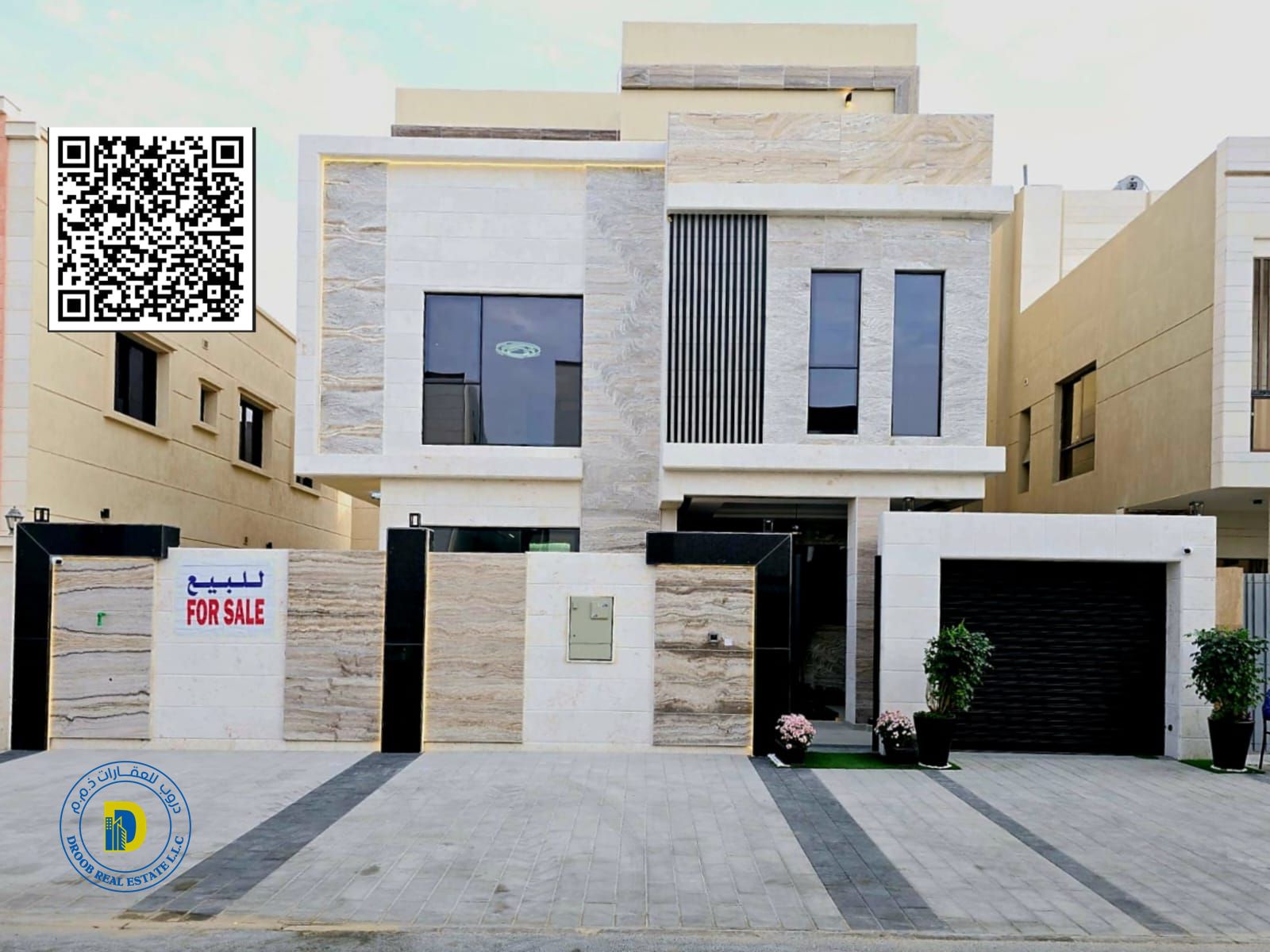 Luxurious villa with modern finishing for sale in Al Yasmeen area, 5 rooms, roof and swimming pool. The price includes air conditioning.