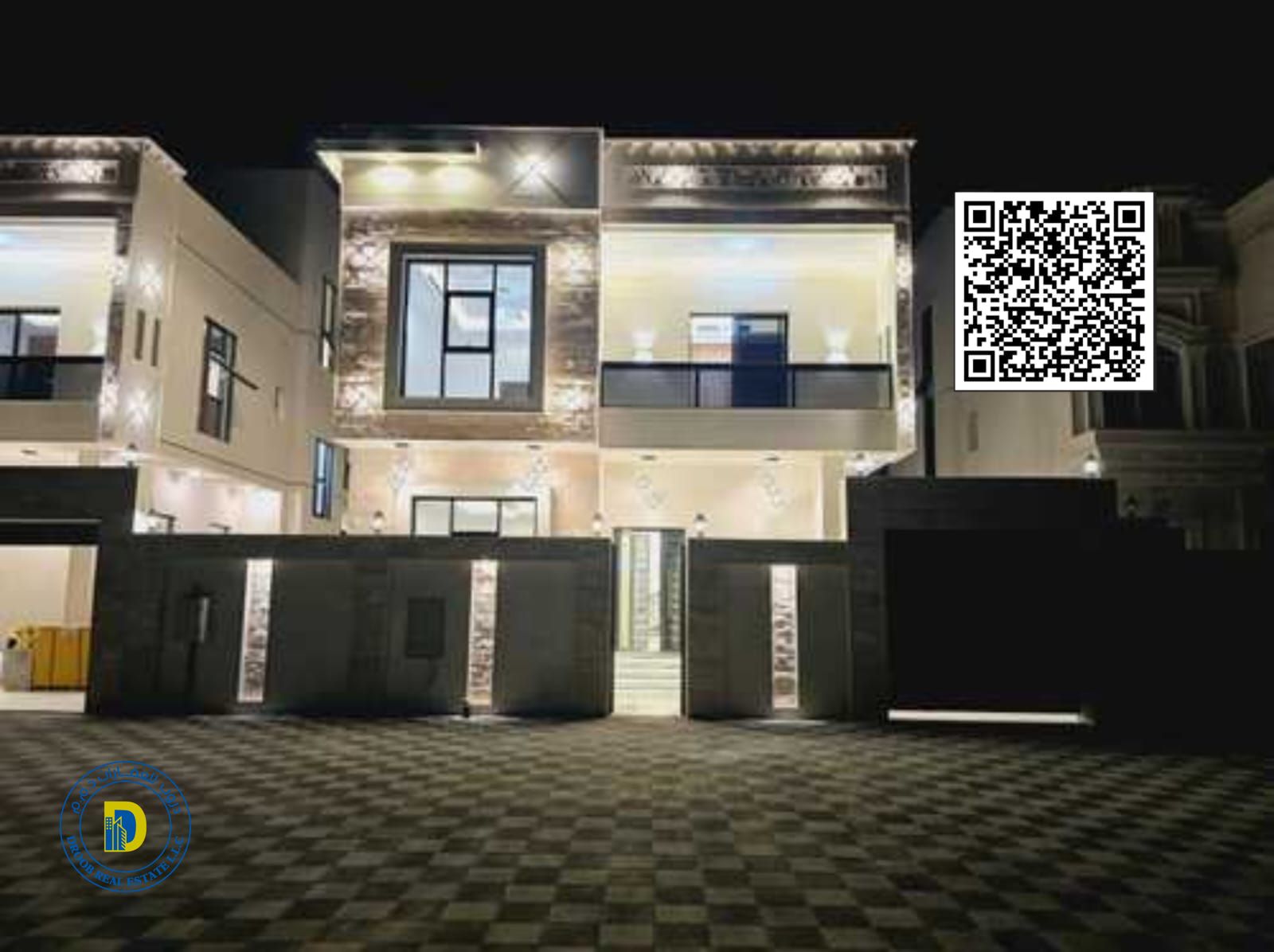 Modern villa for sale in Al Helio 2 area, 6 rooms and a swimming pool. The price includes electricity, water, air conditioning and registration fees.