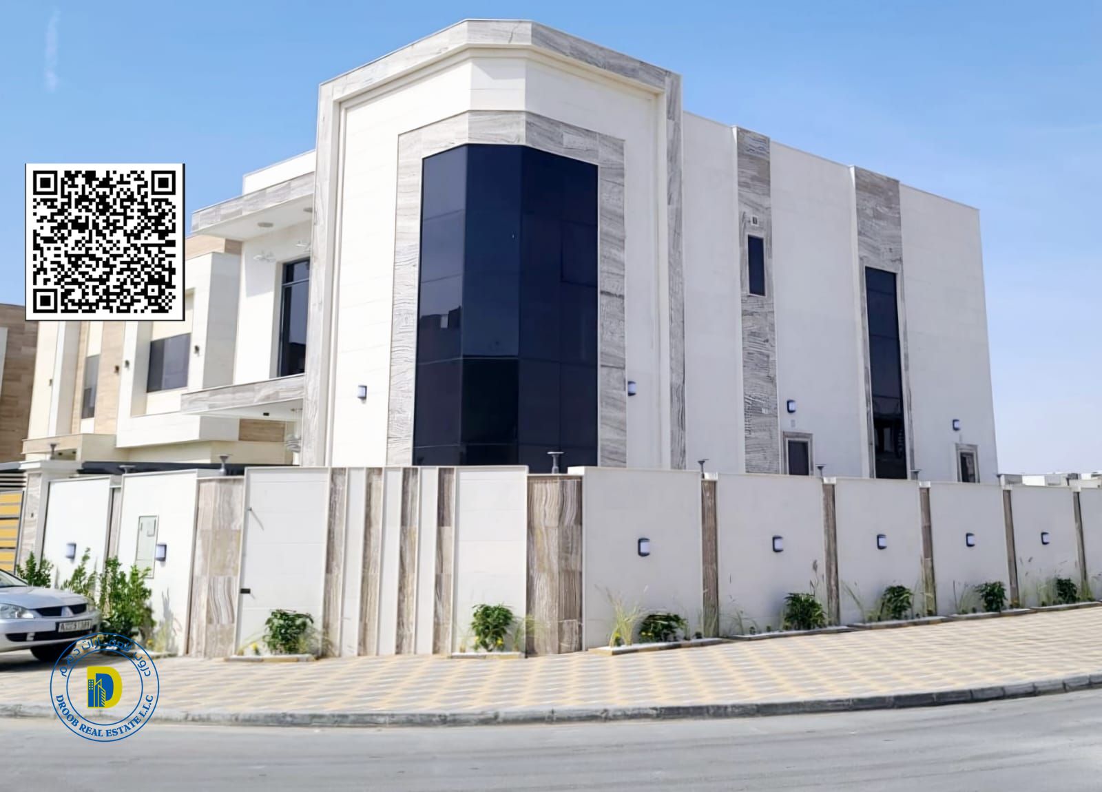 For sale, a corner villa in a distinguished location in Al Helio 2, Ajman, at a very special price