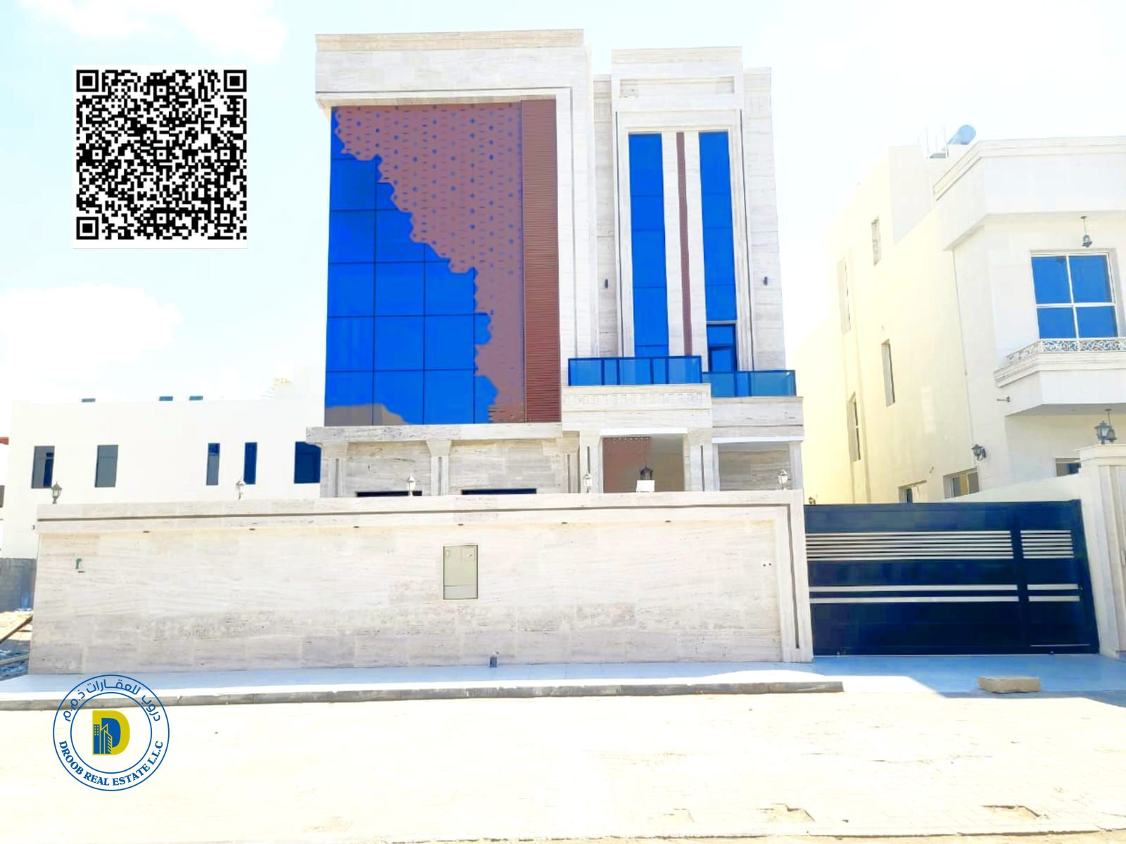 Luxury villa for sale in Al Alia - strategic location and spacious areas 6 rooms with pool and roof Freehold for all nationalities Bank financing
