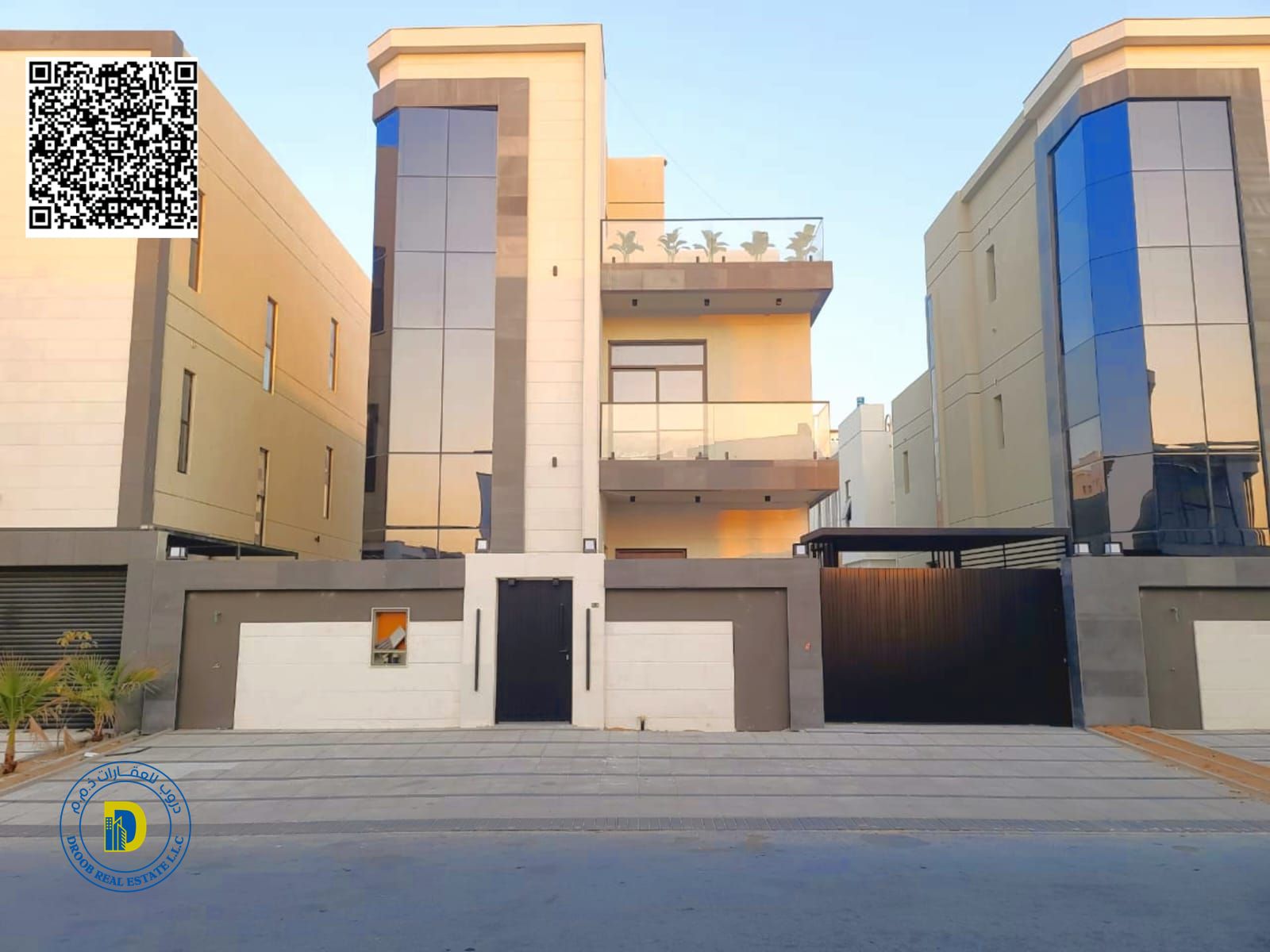 For sale, Al Yasmeen Villa, 5 rooms with a roof, super deluxe finishing, freehold for all nationalities, bank financing without down payment