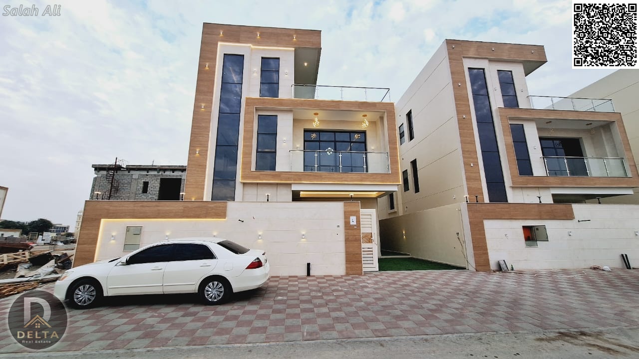 Without down payment and at a price including fees, own a villa for sale, one of the most luxurious and beautiful villas in Ajman, the first resident,